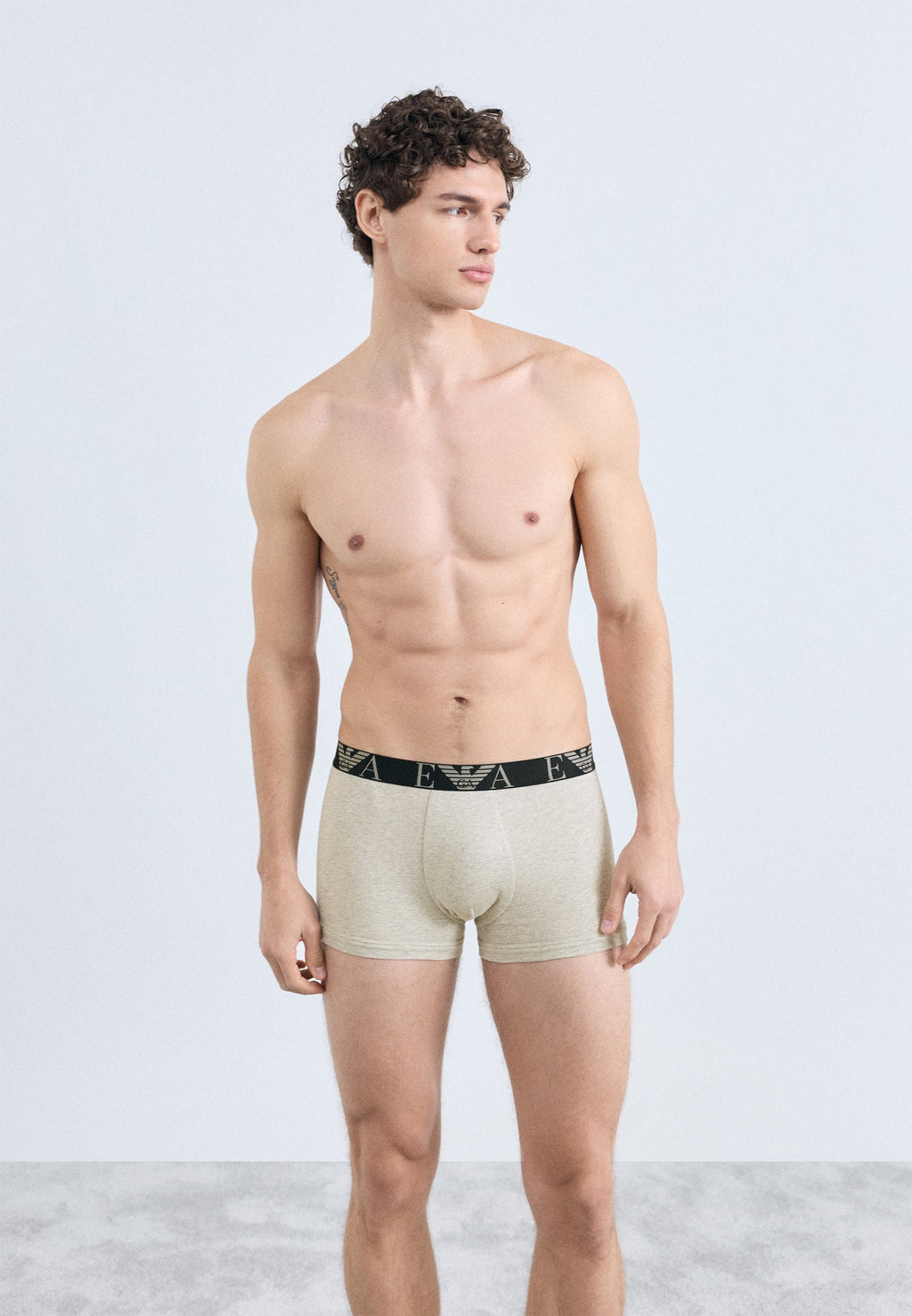 BOLD MONOGRAM TRUNK 3 PACK - Trunks - black/light melange grey/white