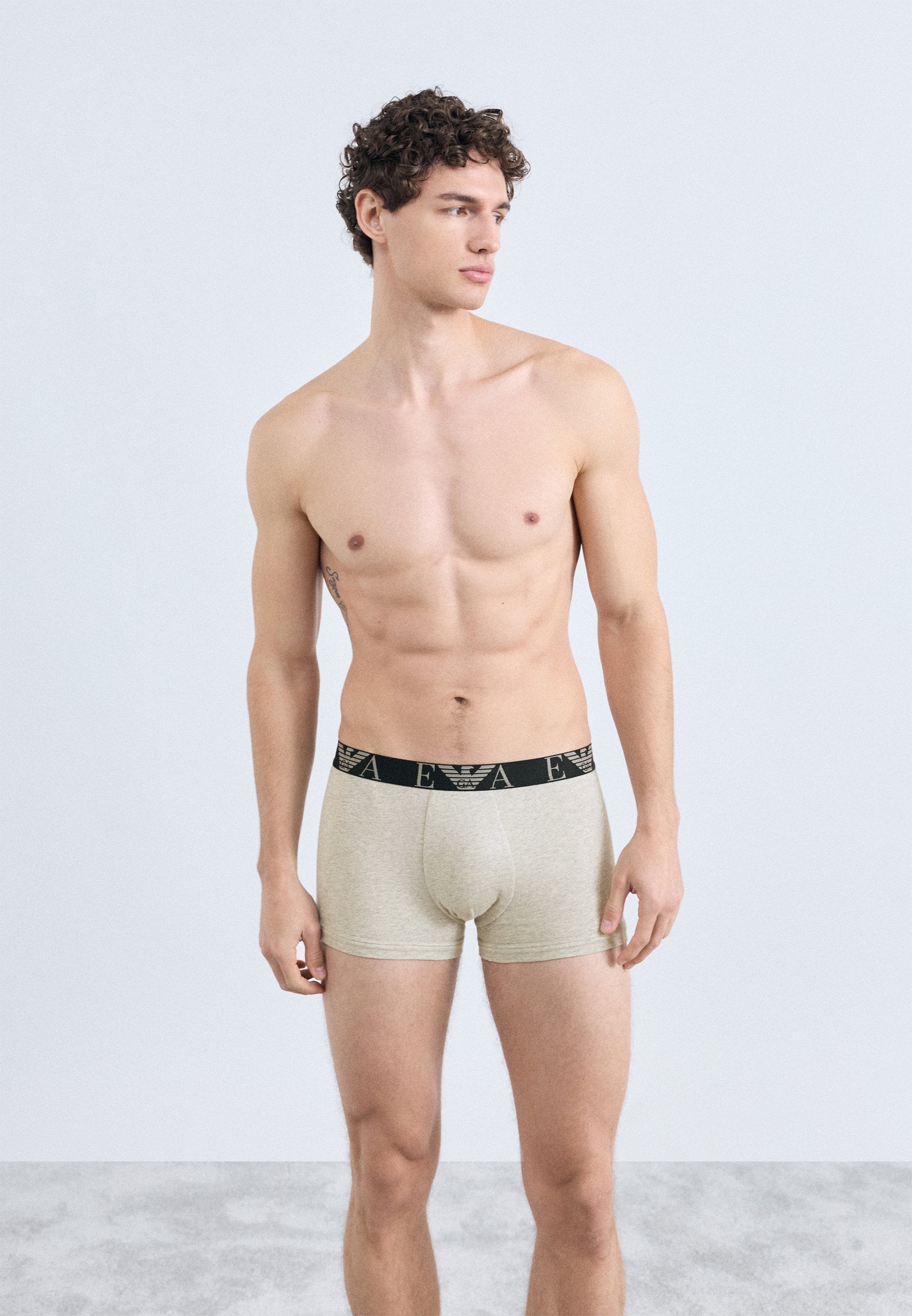 BOLD MONOGRAM TRUNK 3 PACK - Trunks - black/light melange grey/white