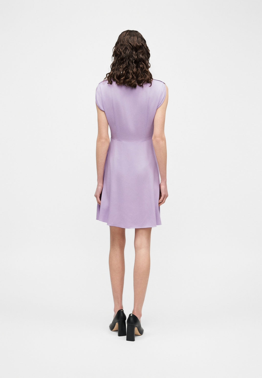 DEVARI - Jersey dress - open purple