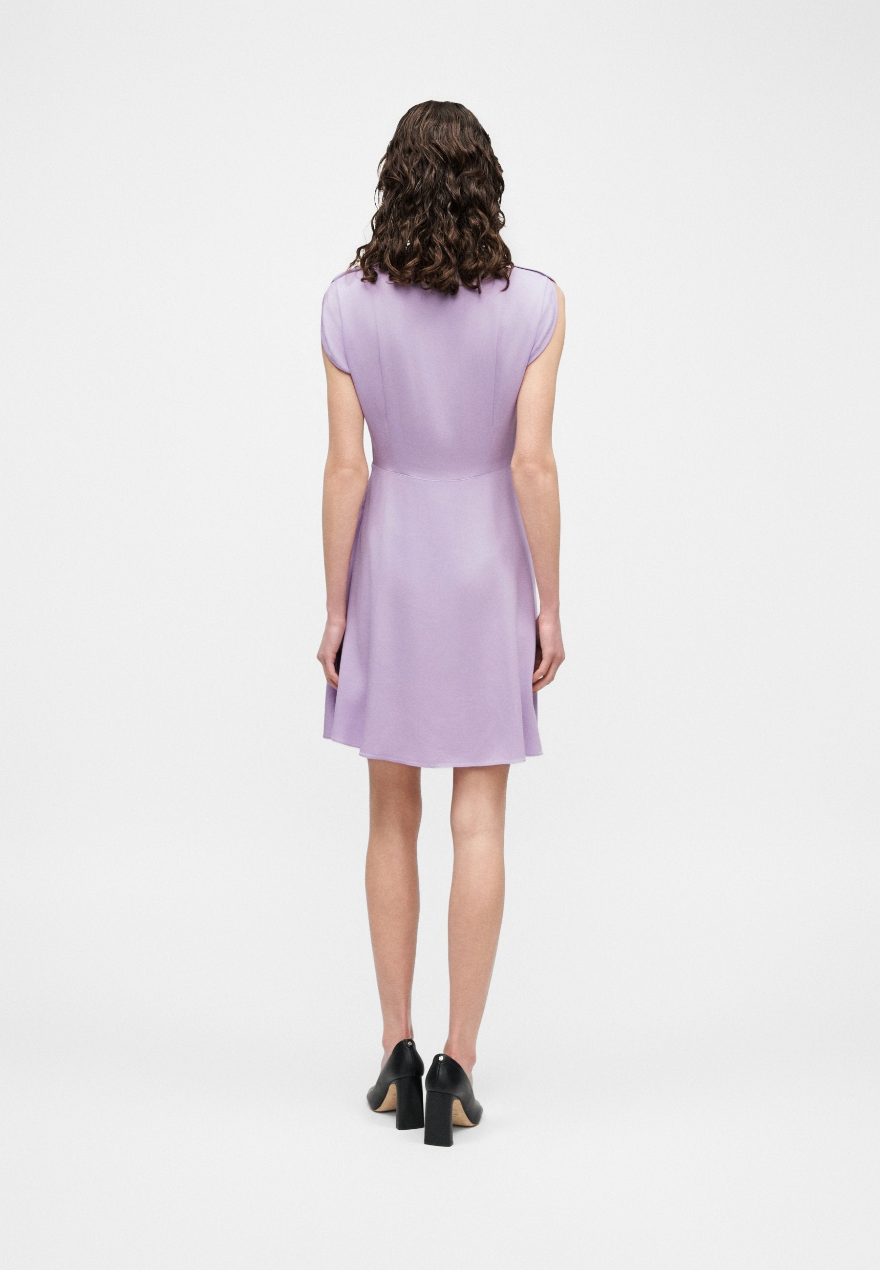 DEVARI - Jersey dress - open purple