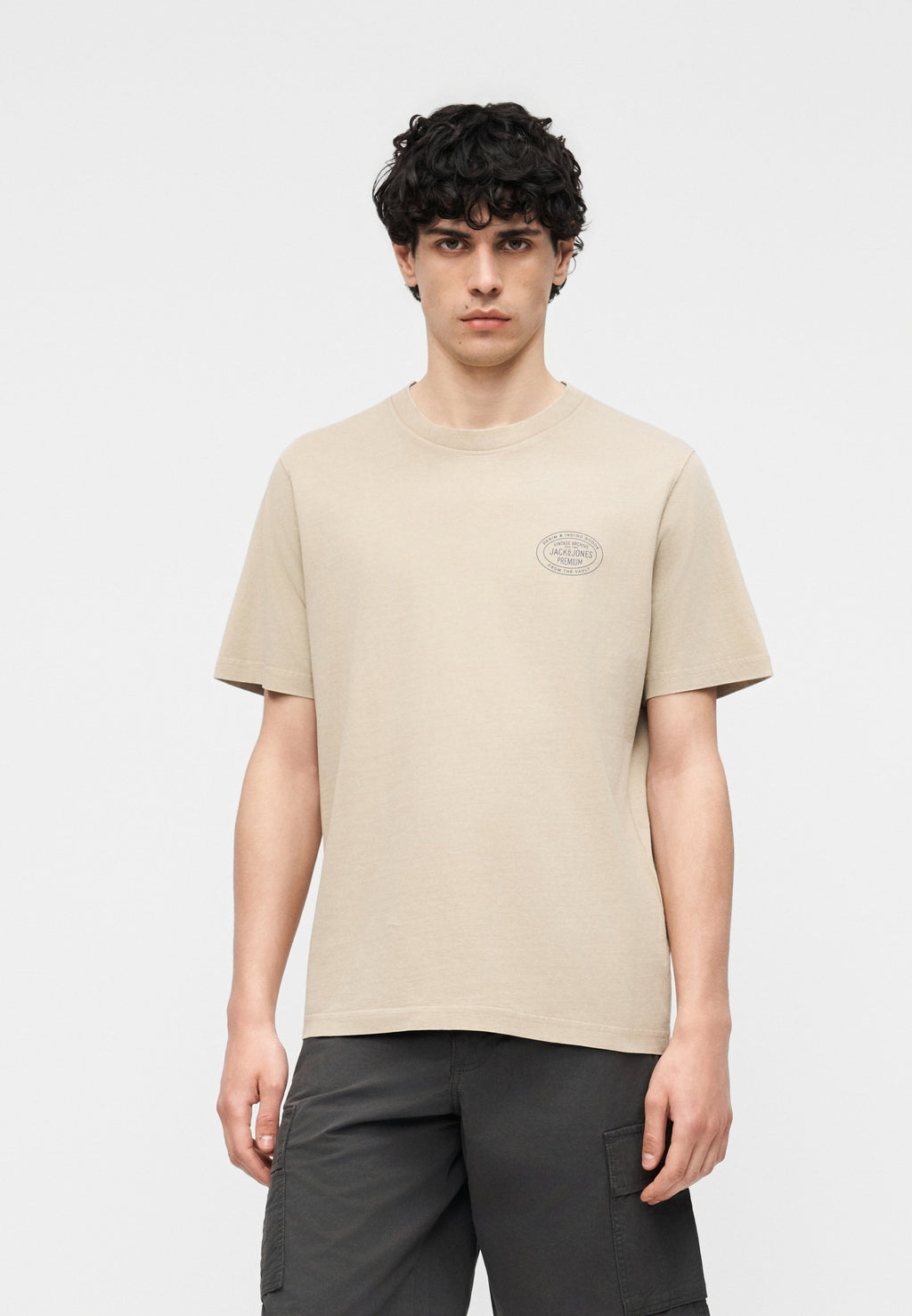 JPRBLUFELIX TEE - Basic T-shirt - humus