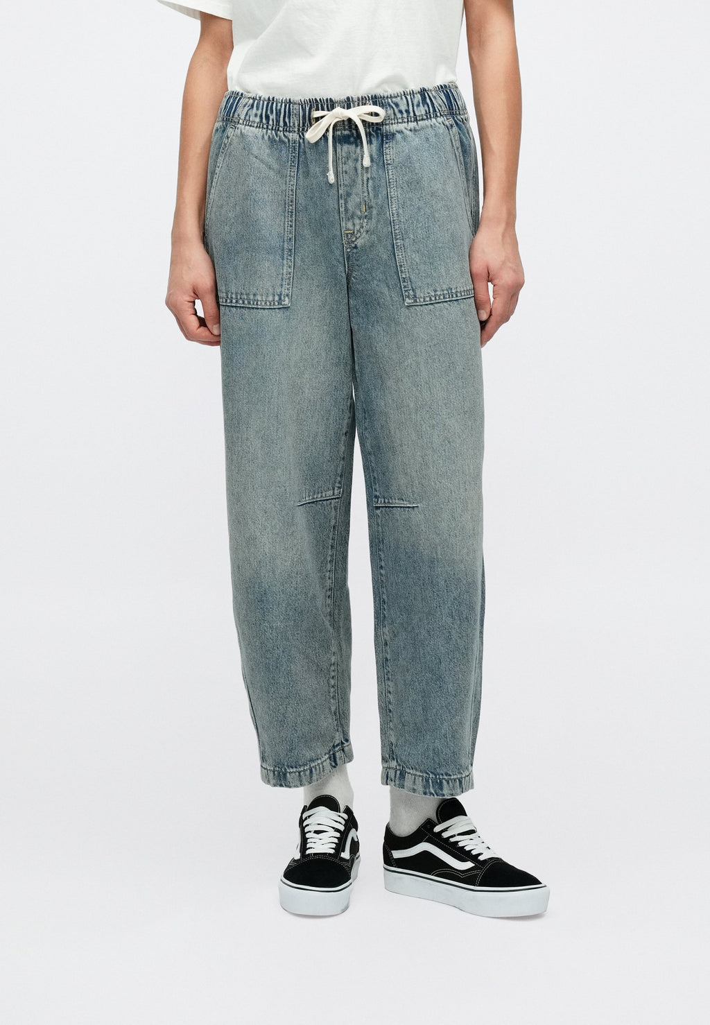 PULL ON BARREL LUNAR - Relaxed fit jeans - blue denim