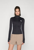 WORKOUT ESSENTIALS 3 STRIPES ZIP THROUGH - Training jacket - black/white