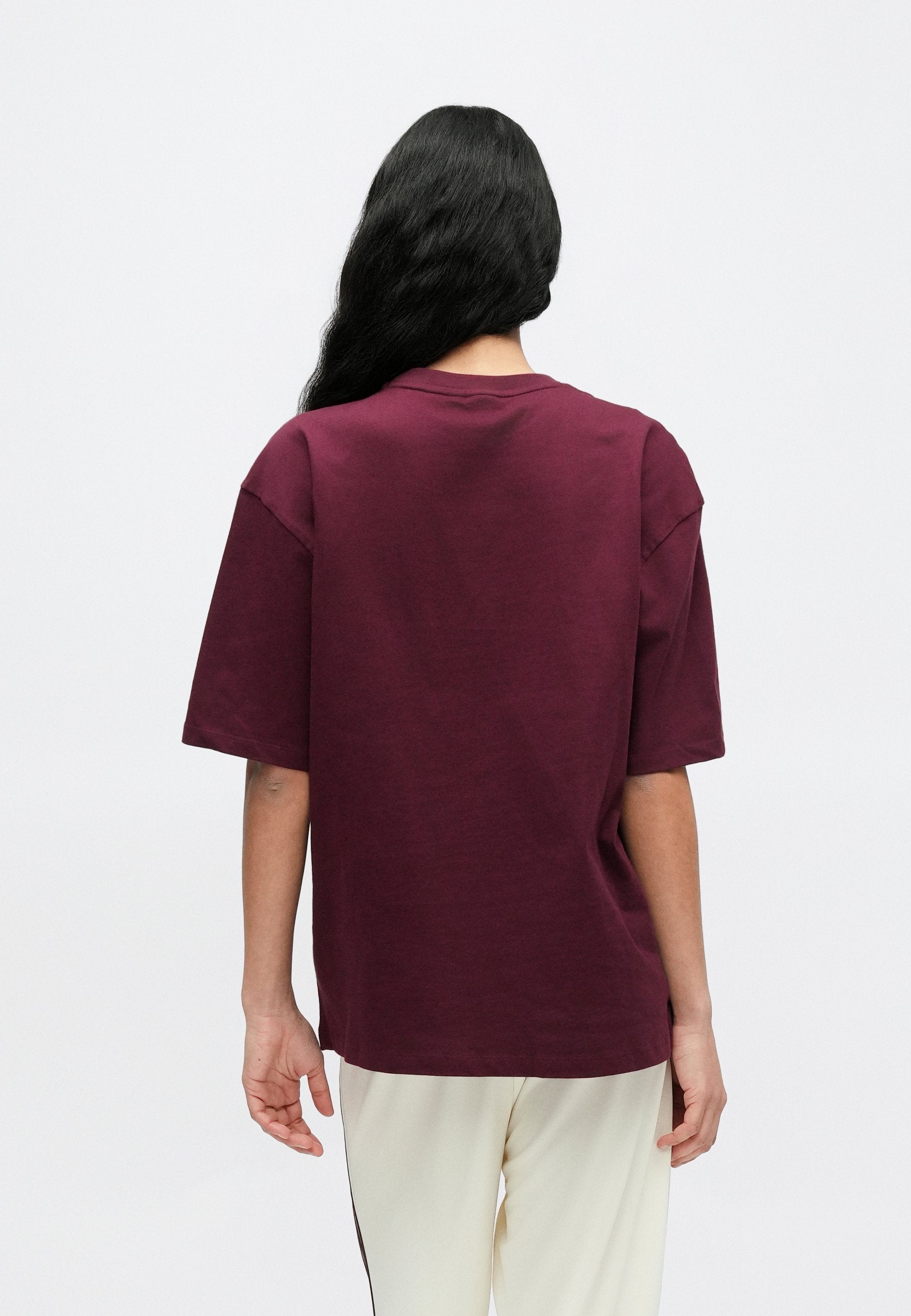TEE - Basic T-shirt - maroon