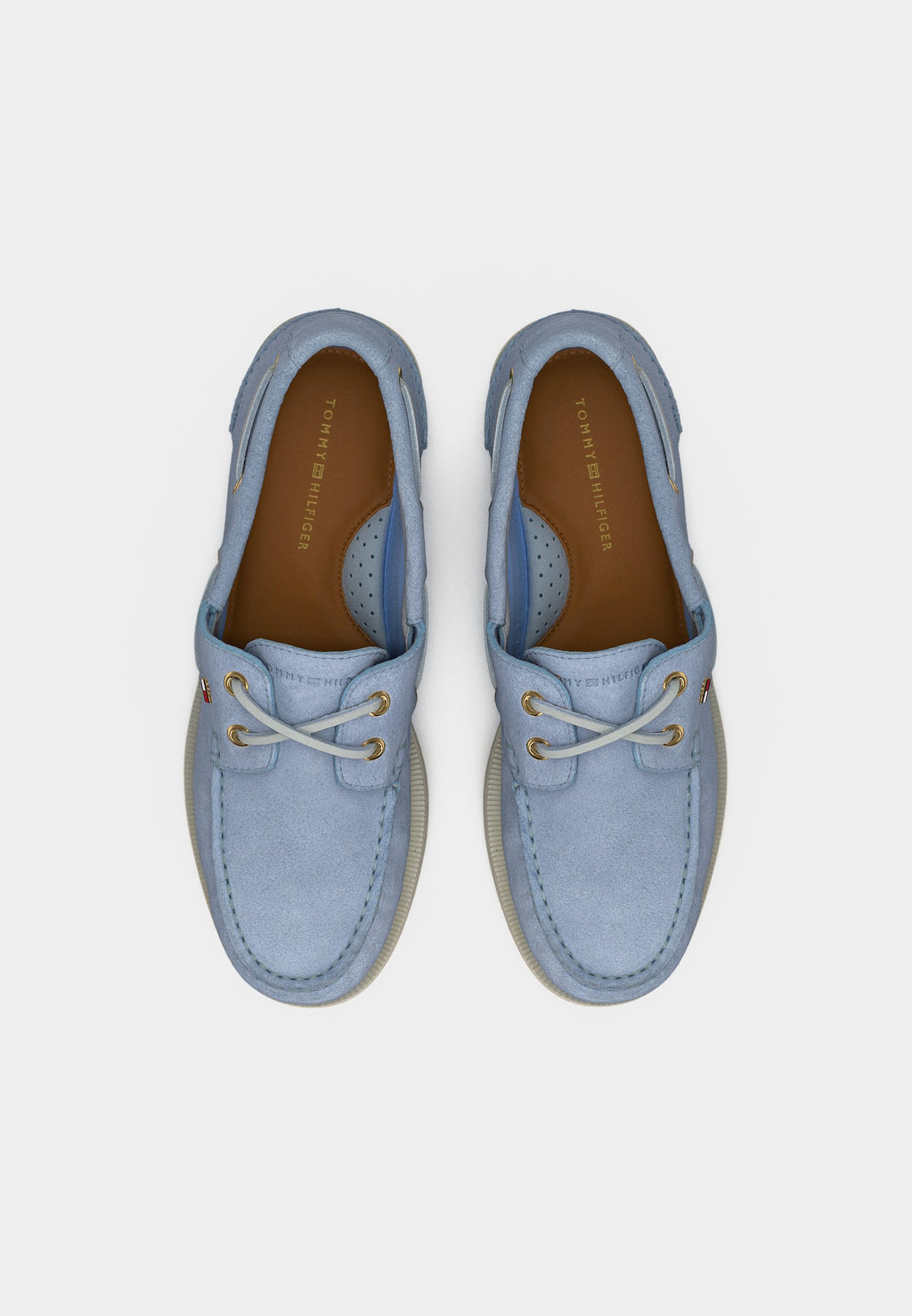 SUEDE BOAT SHOES - Boat shoes - breezy blue