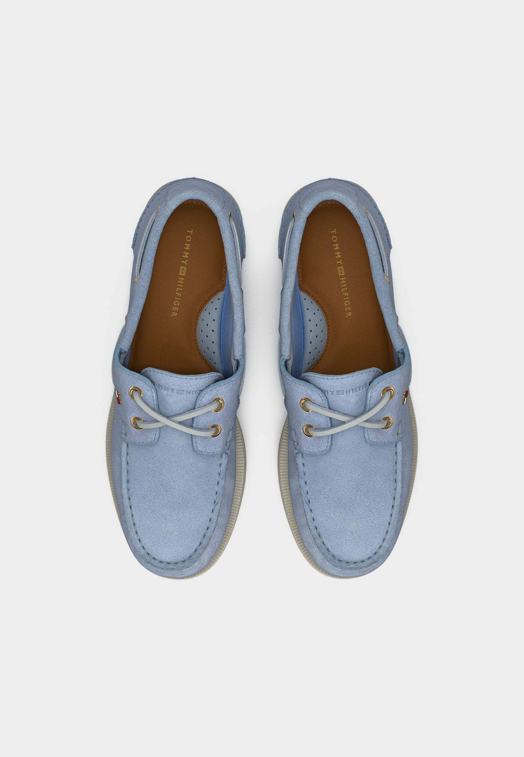 SUEDE BOAT SHOES - Boat shoes - breezy blue