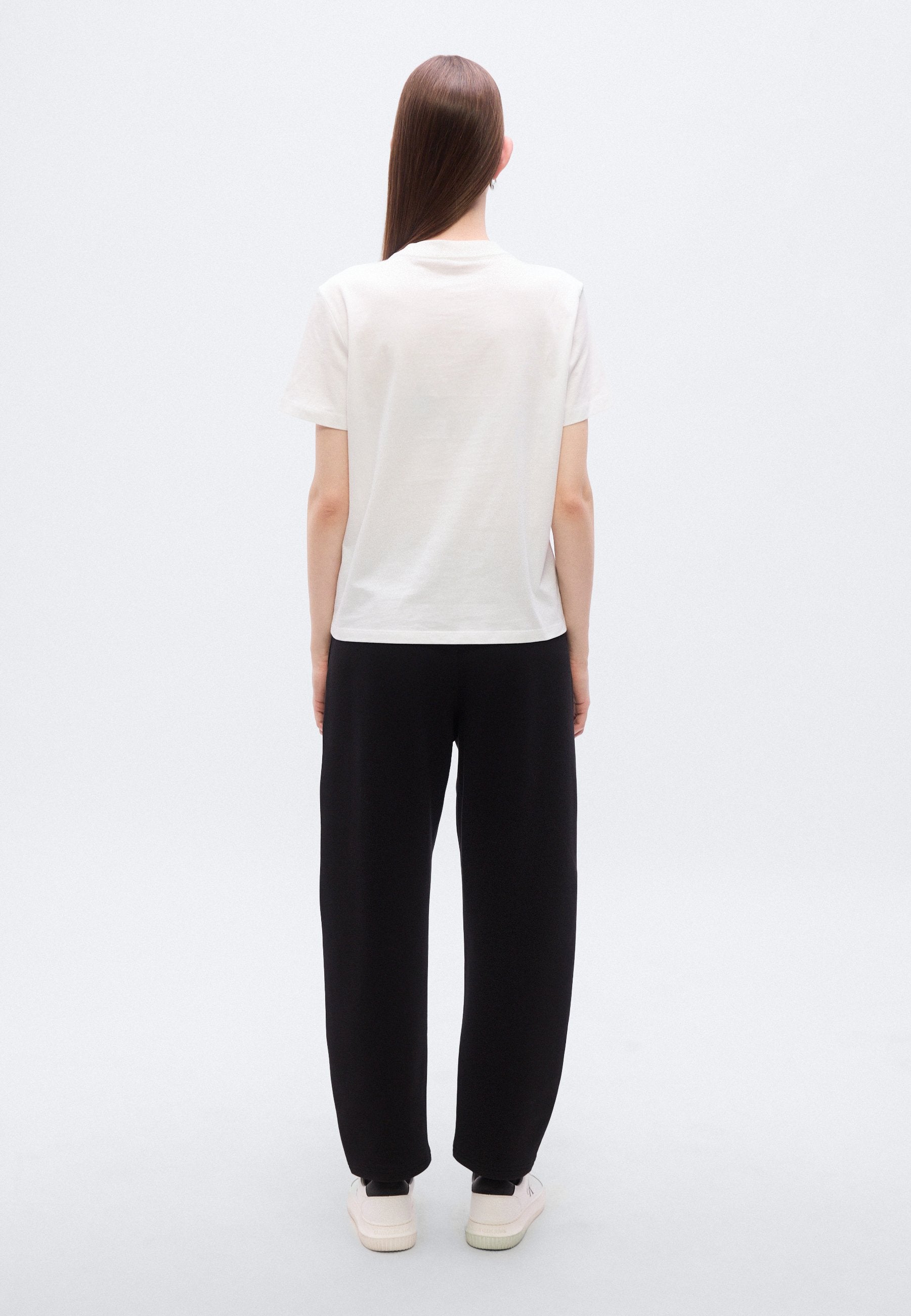 CLASSIC FIT MONOGRAM TEE - Print T-shirt - bright white