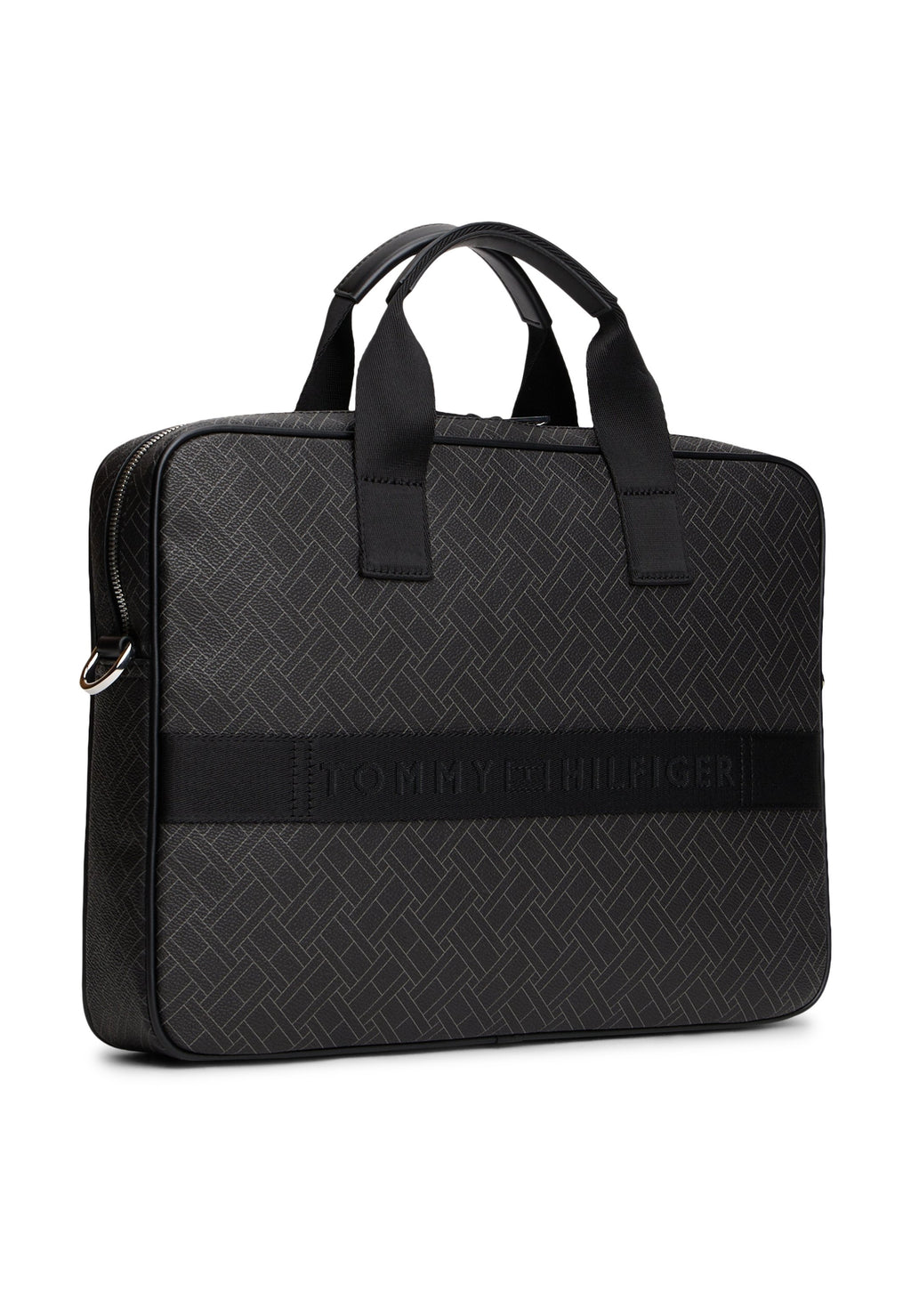 SAC ORDINATEUR HILFIGER FLAG MIXED TEXTURE - Porte-documents - black