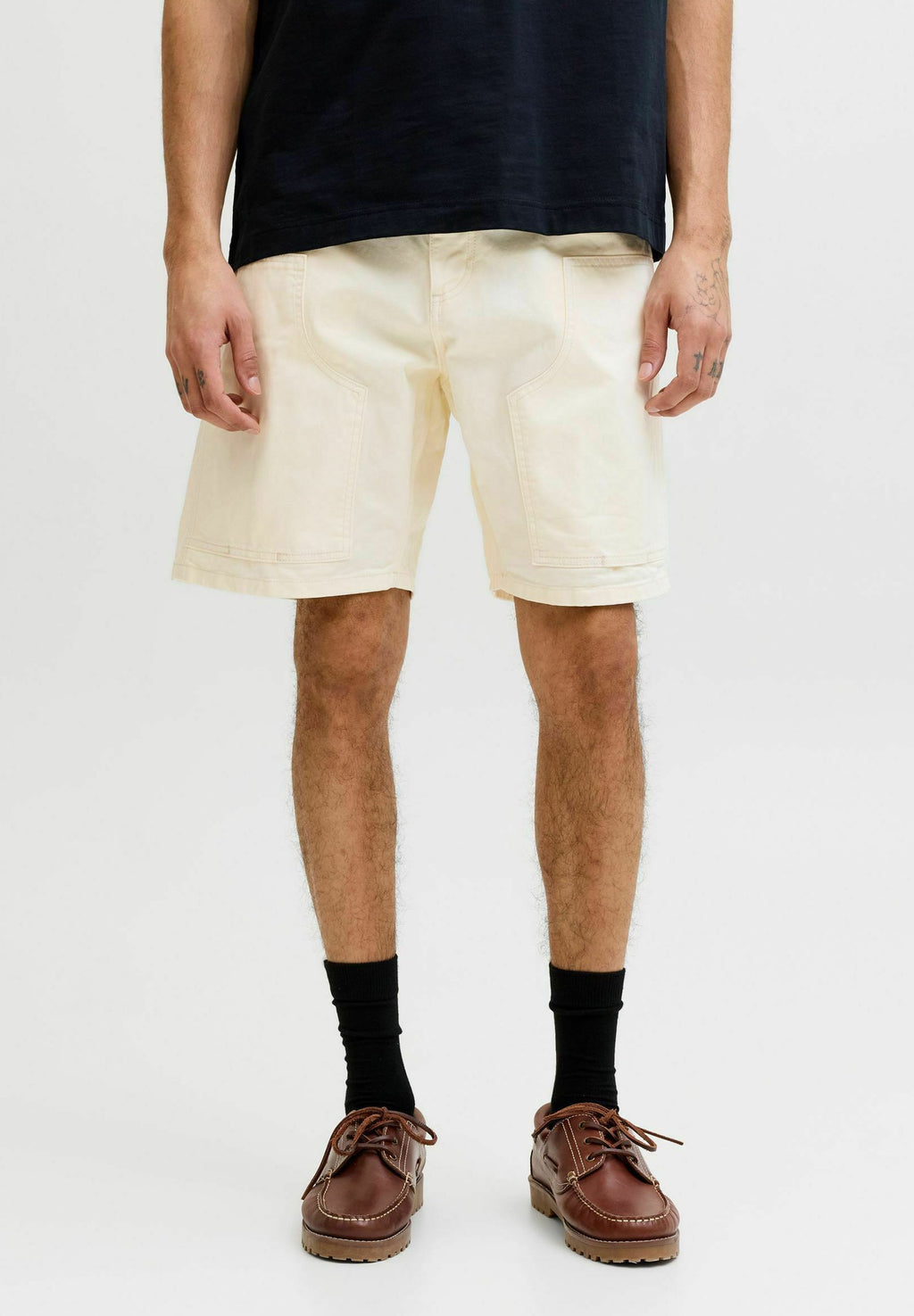Loose fit gy - Shorts - antique white
