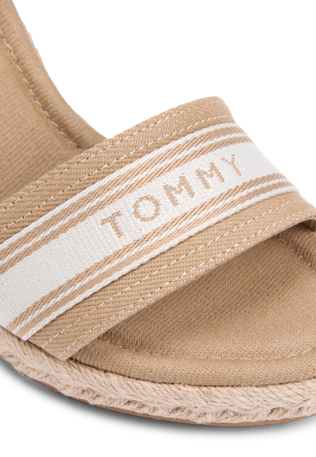 CANVAS DENIM WEDGE ESPADRILLES - Platform sandals - safari canvas