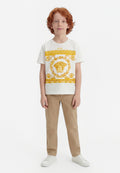 GARLAND MEDUSA PRINT UNISEX - Print T-shirt - white/gold
