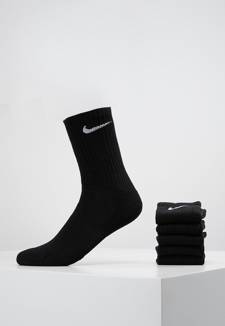 EVERYDAY CUSH CREW UNISEX 6 PACK  - Sports socks - black/white