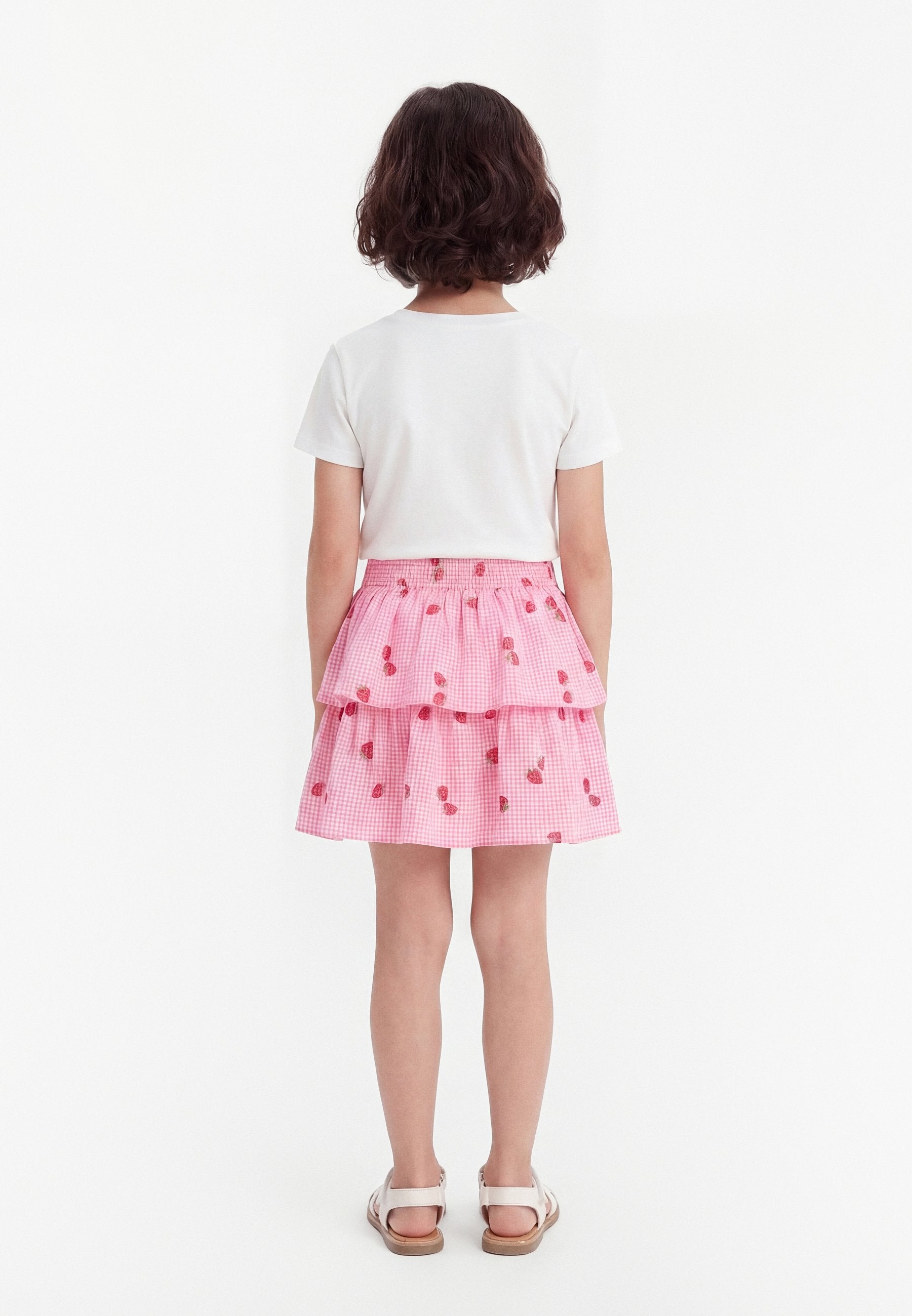 TIERED SKIRT - Mini skirt - pink
