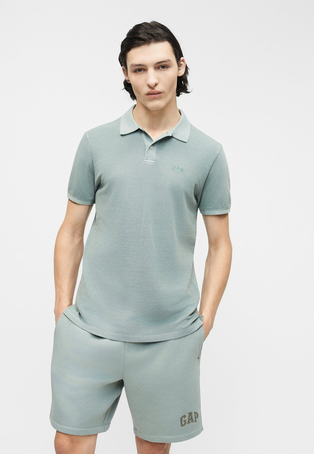 HERITAGE LOGO - Shorts - iceberg green