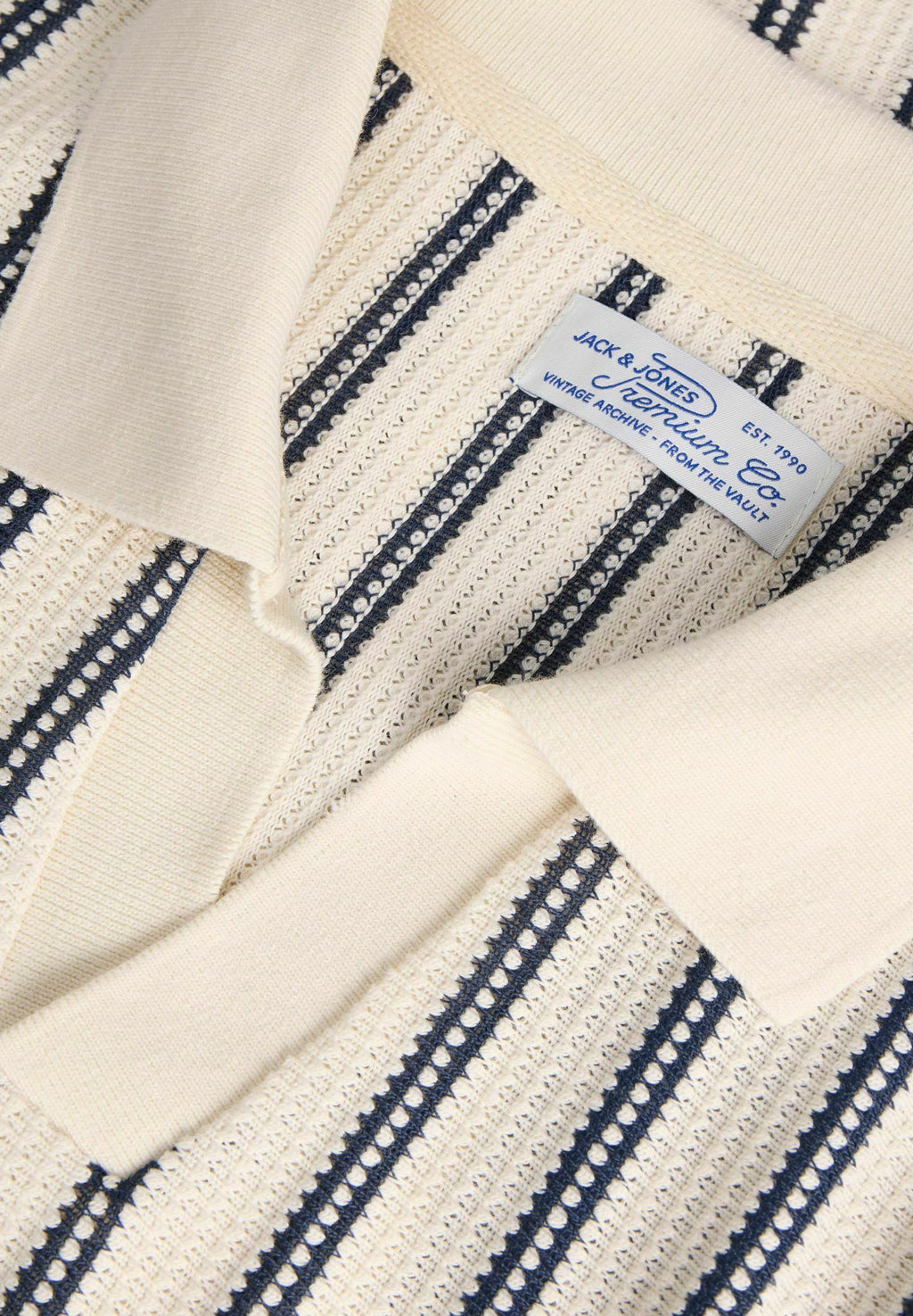 Striped - Polo shirt - cloud dancer