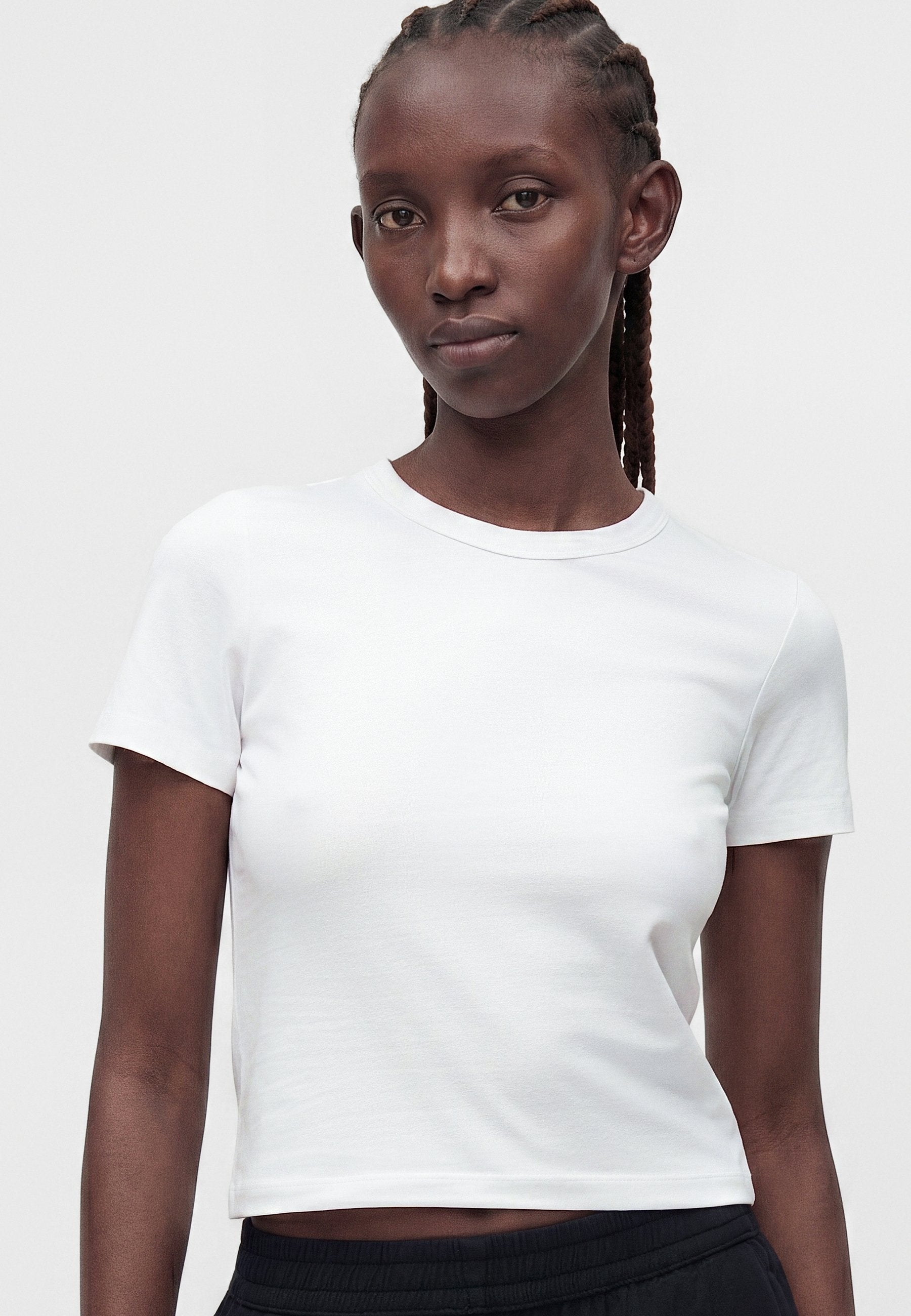 JXGIGI BABY TEE - Basic T-shirt - bright white