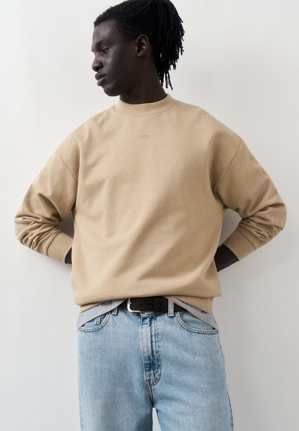 DAPO CREW - Sweatshirt - medium beige