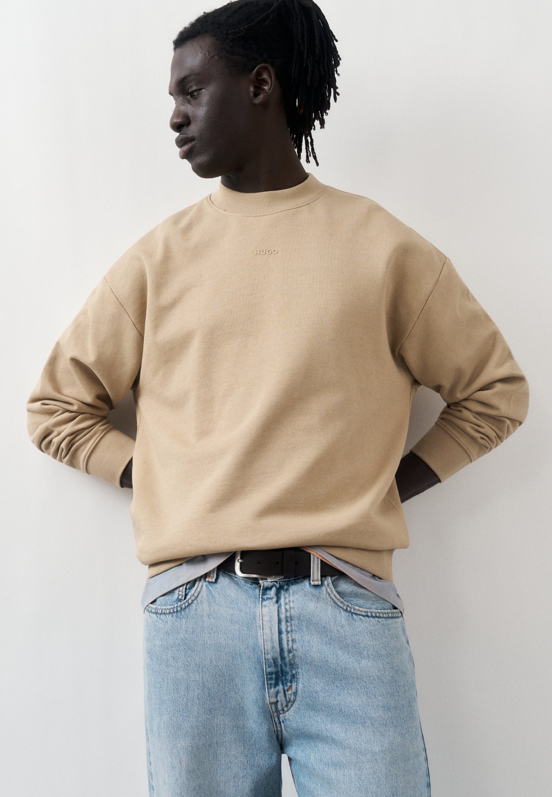 DAPO CREW - Sweatshirt - medium beige
