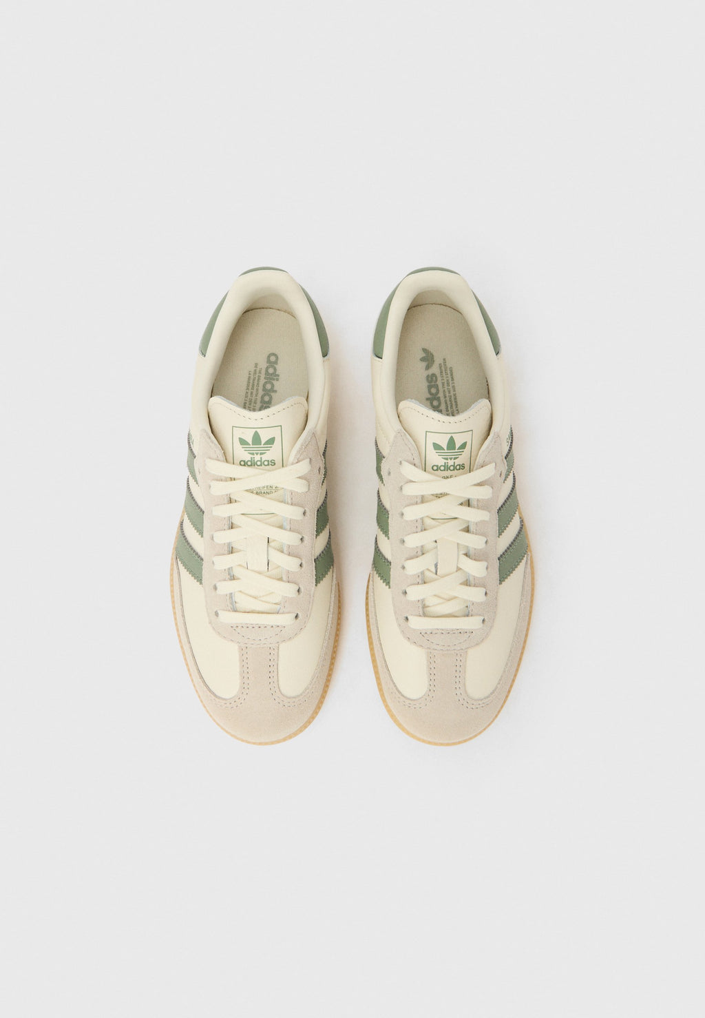 SAMBA OG UNISEX - Trainers - off-white/silver green/gum