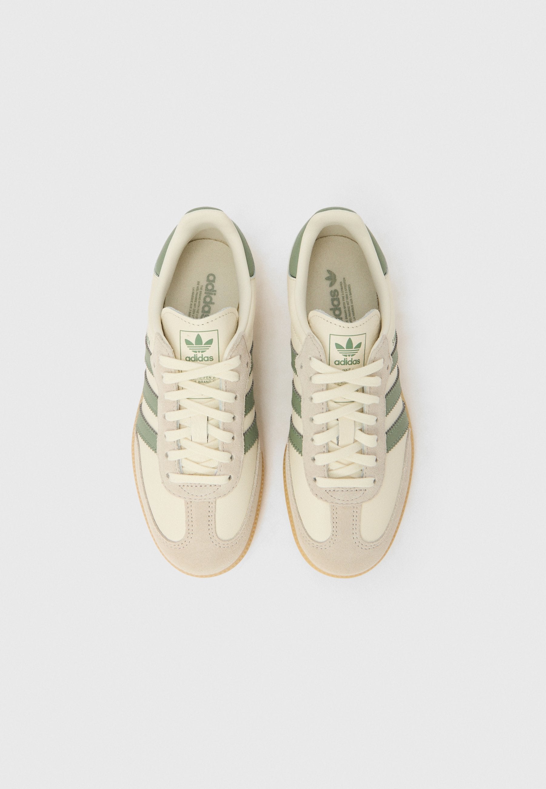 SAMBA OG UNISEX - Trainers - off-white/silver green/gum