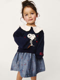 BABY & TODDLER SNOOPY RUFFLE COLLAR SWEATSHIRT DRESS - Day dress - dark blue