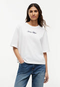 CLASSIC SCRIPT TRAPEZE TEE - Basic T-shirt - ecru