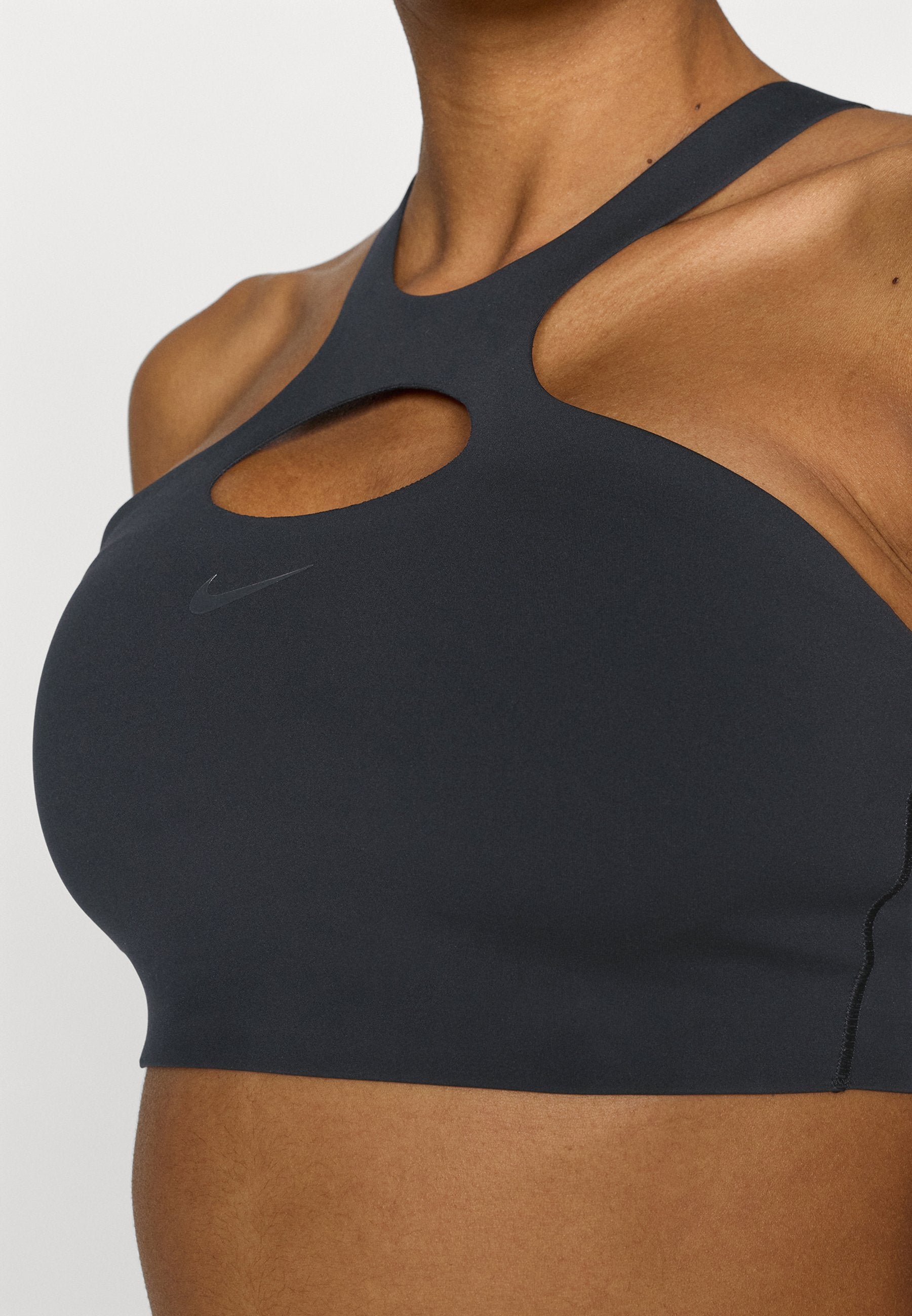 BRA - Medium support sports bra - black/anthracite/smoke grey