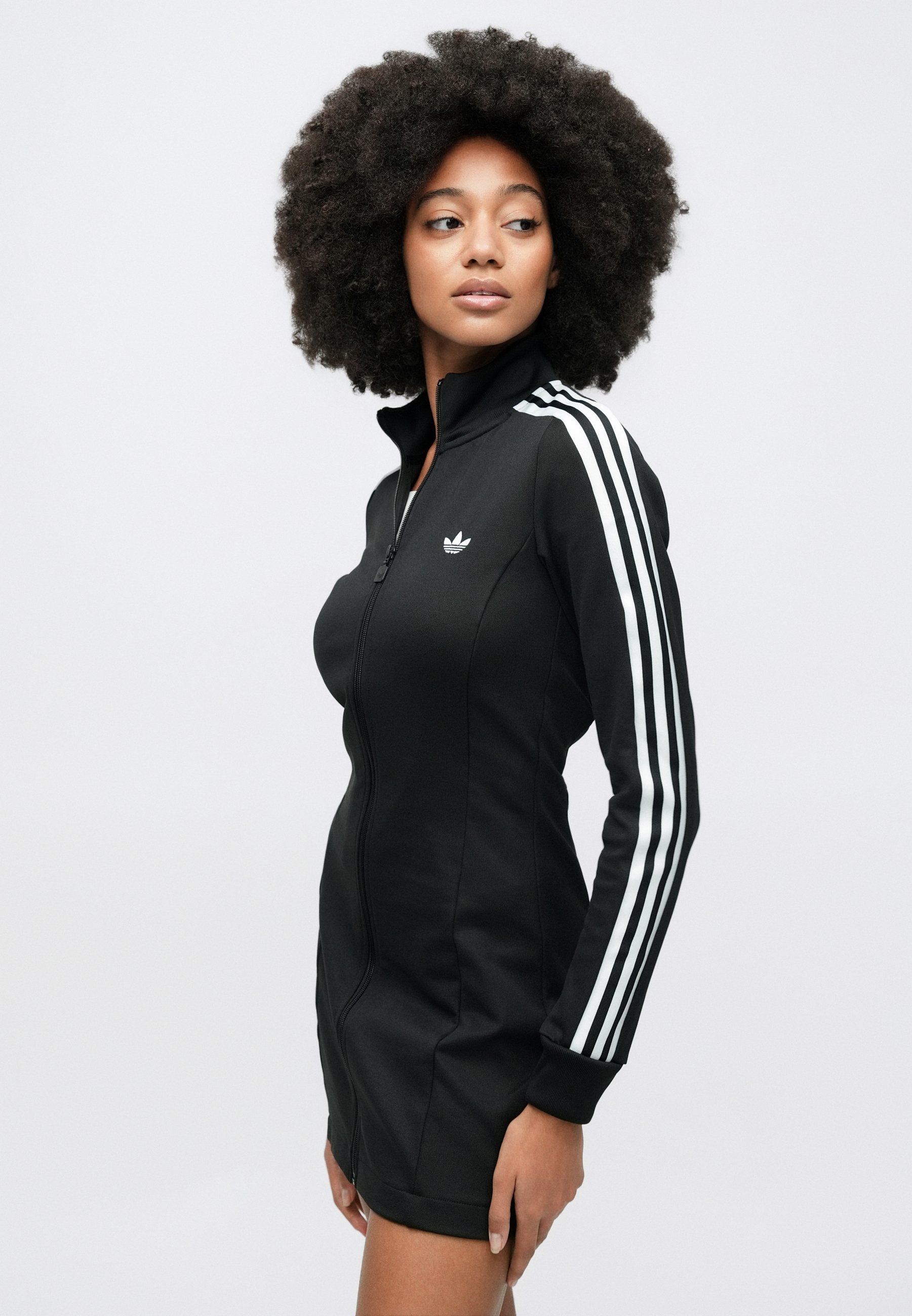 ROBE - Robe de jour - noir/blanc cassé