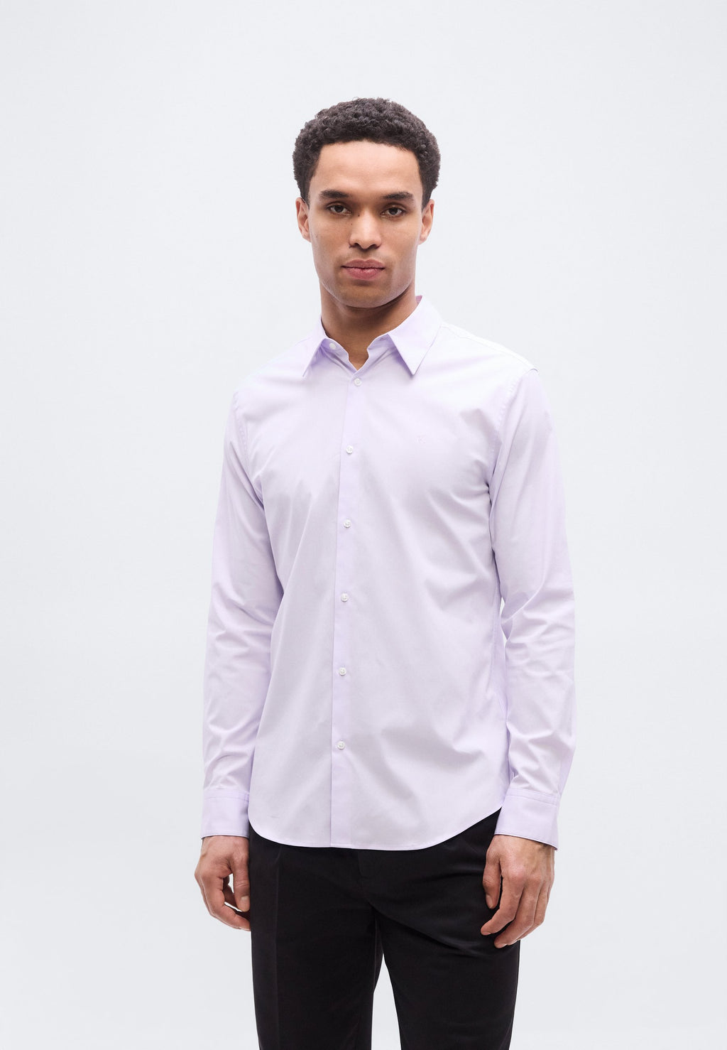CHEMISE CINTREE STRETCH - Chemise - lilas île