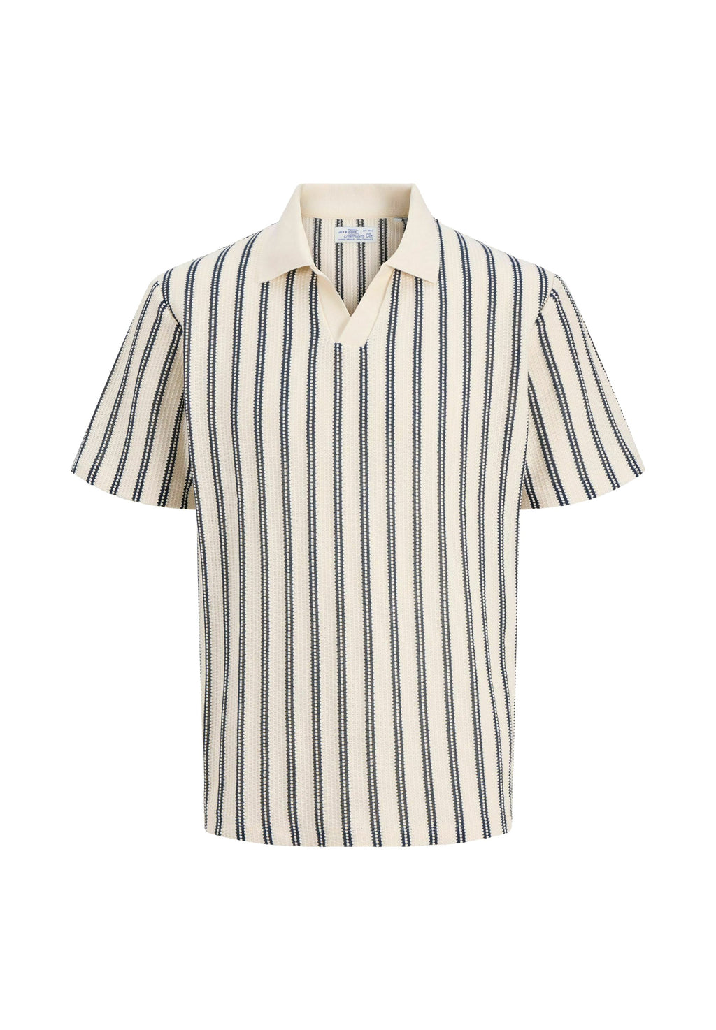 Striped - Polo shirt - cloud dancer