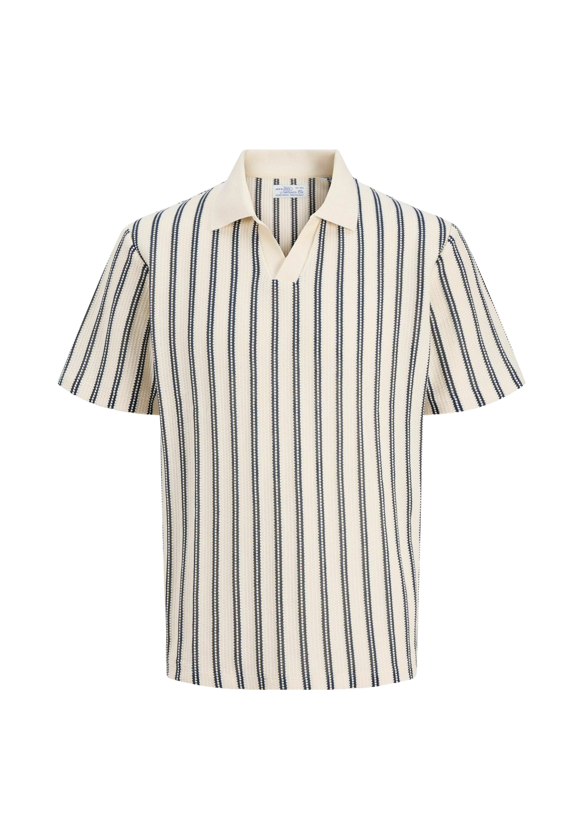 Striped - Polo shirt - cloud dancer