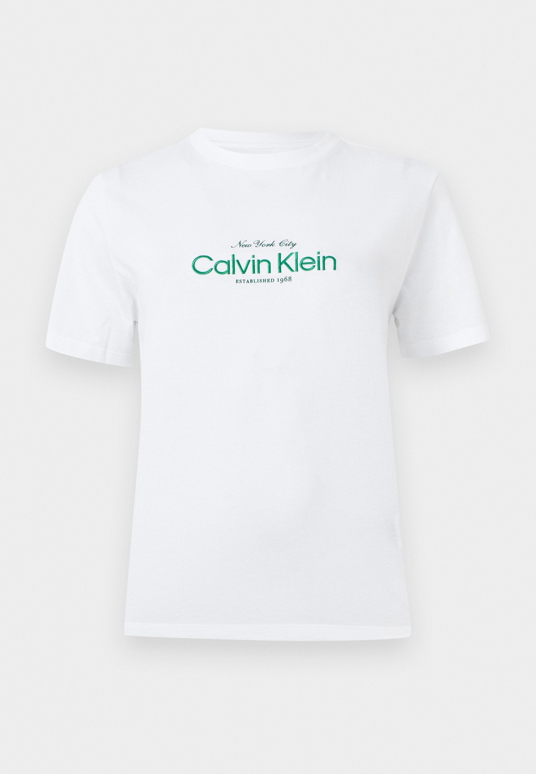 SS CLASSIC CK NYC LOGO TEE - T-shirt imprimé - blanc vif