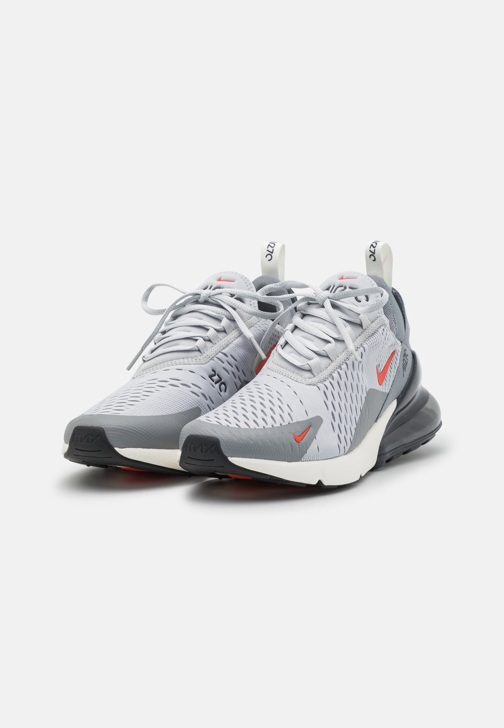 NIKE AIR MAX 270 - Trainers - grey fog/team orange/sail/particle grey
