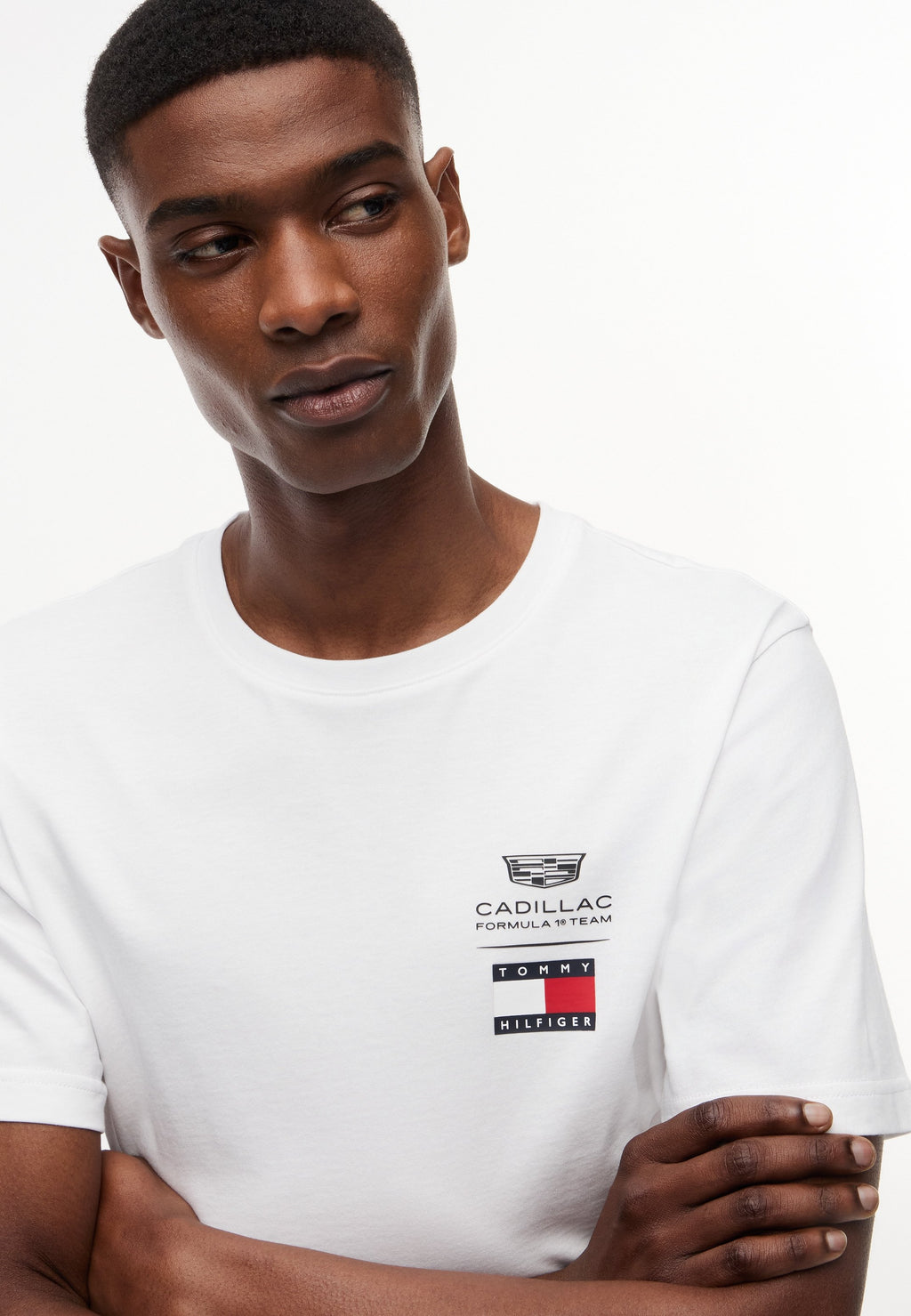TH X CADILLAC FORMULA 1 TEAM LOGO TEE UNISEX - Print T-shirt - white