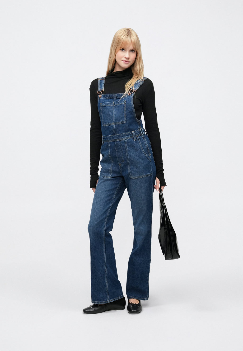 LONG AND LEAN OVERALL JACKSON - Dungarees - dark-blue denim
