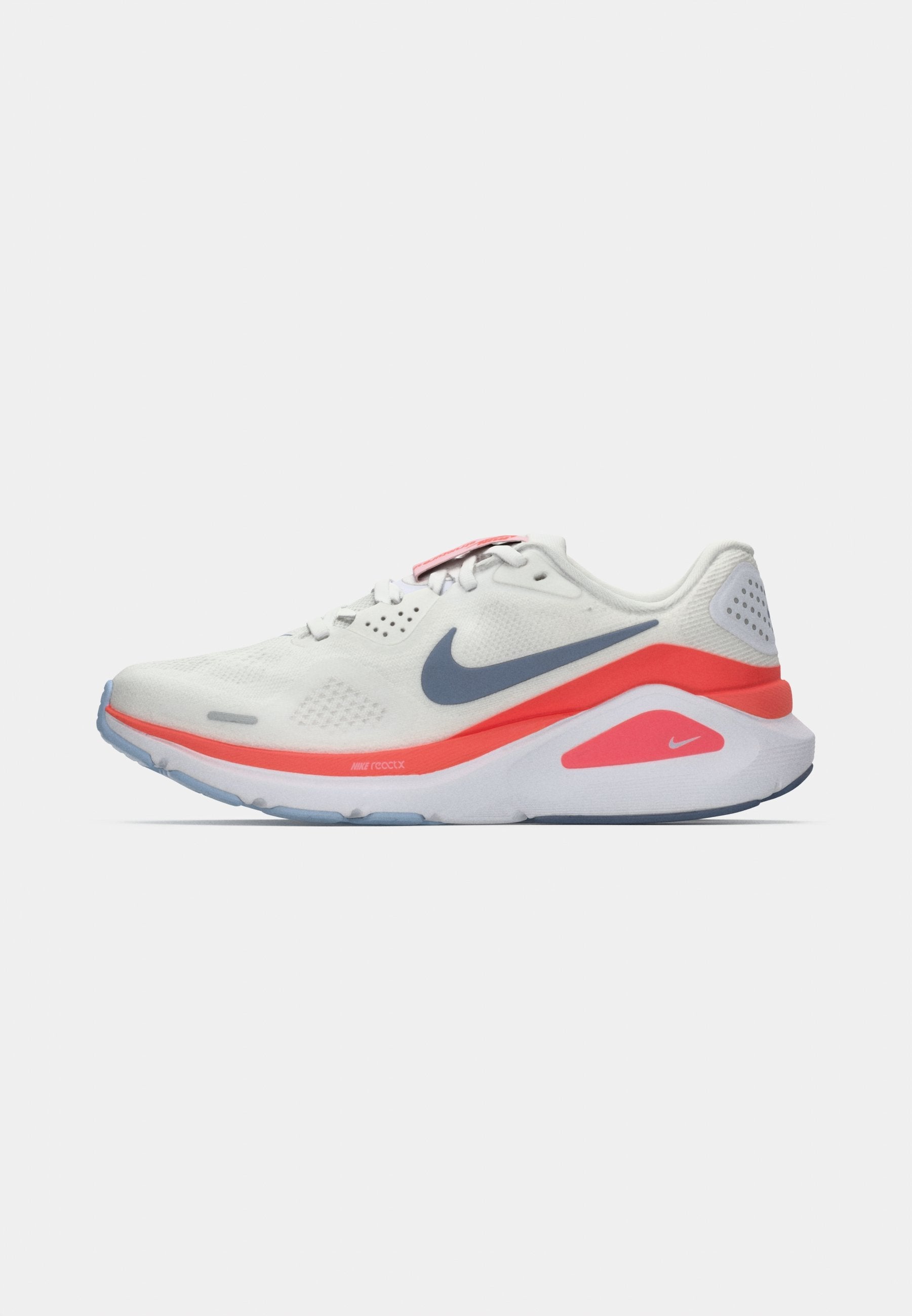 W NIKE STRUCTURE 26 - Road running shoes - white/ashen slate/hot lava/hydrogen blue