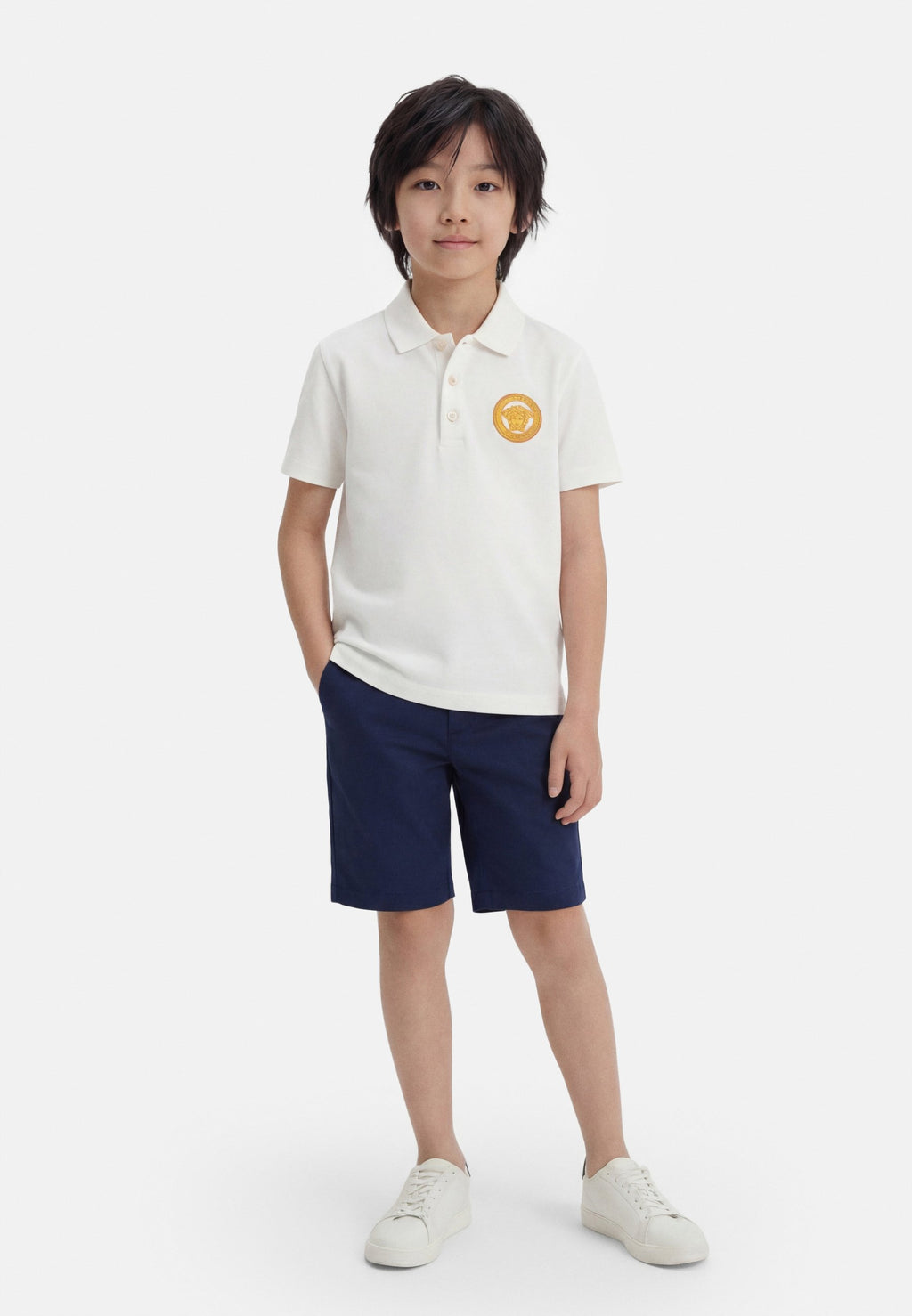 MEDUSA UNISEX - Polo shirt - white/gold-coloured
