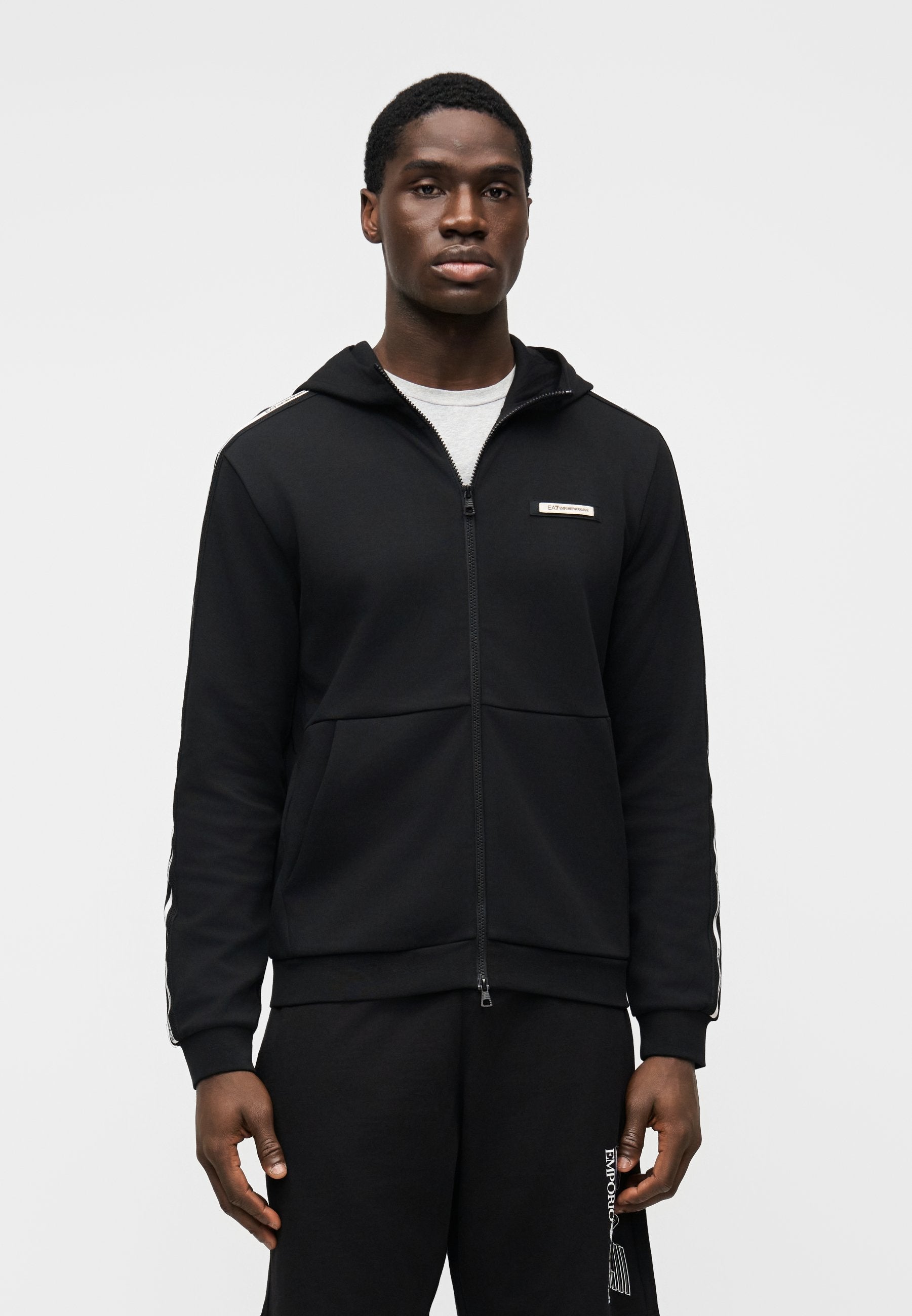 TRAIN LOGO SERIES MAN HOODIE TAPE UNISEX - Hoodie - black