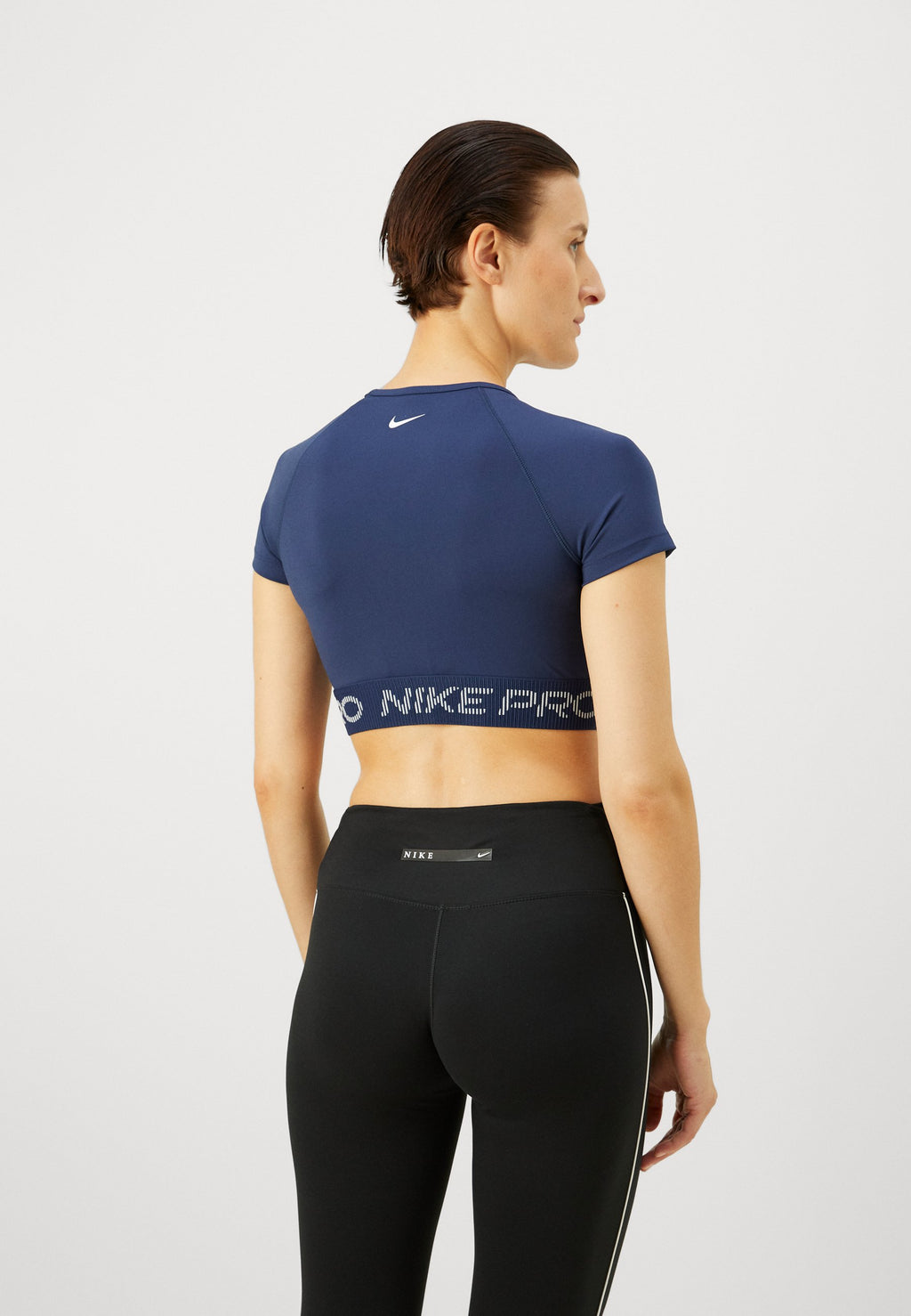 T-shirt de sport - bleu marine/gris football/blanc