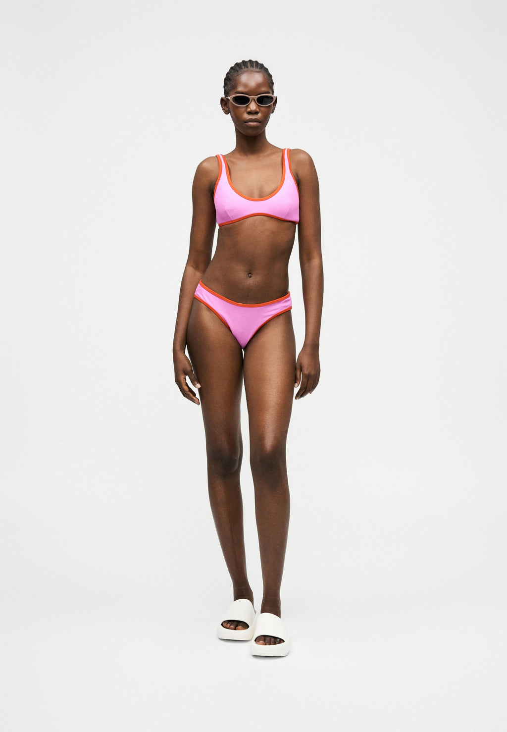 BAS DE MAILLOT DE BAIN FEMME RÉVERSIBLE - Bas de bikini - electric orchid/red