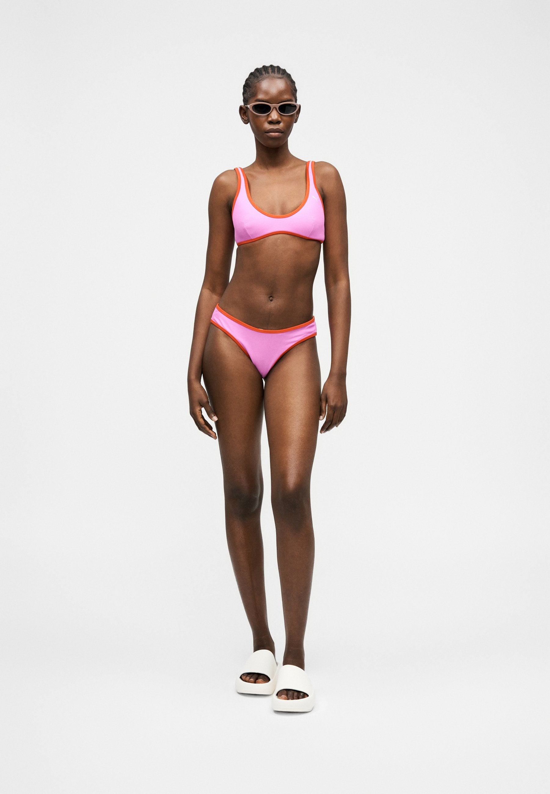 BAS DE MAILLOT DE BAIN FEMME RÉVERSIBLE - Bas de bikini - electric orchid/red