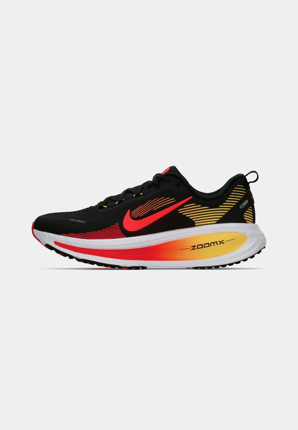 VOMERO UNISEX - Road running shoes - black/bright crimson/light crimson/topaz gold-coloured/white/team red