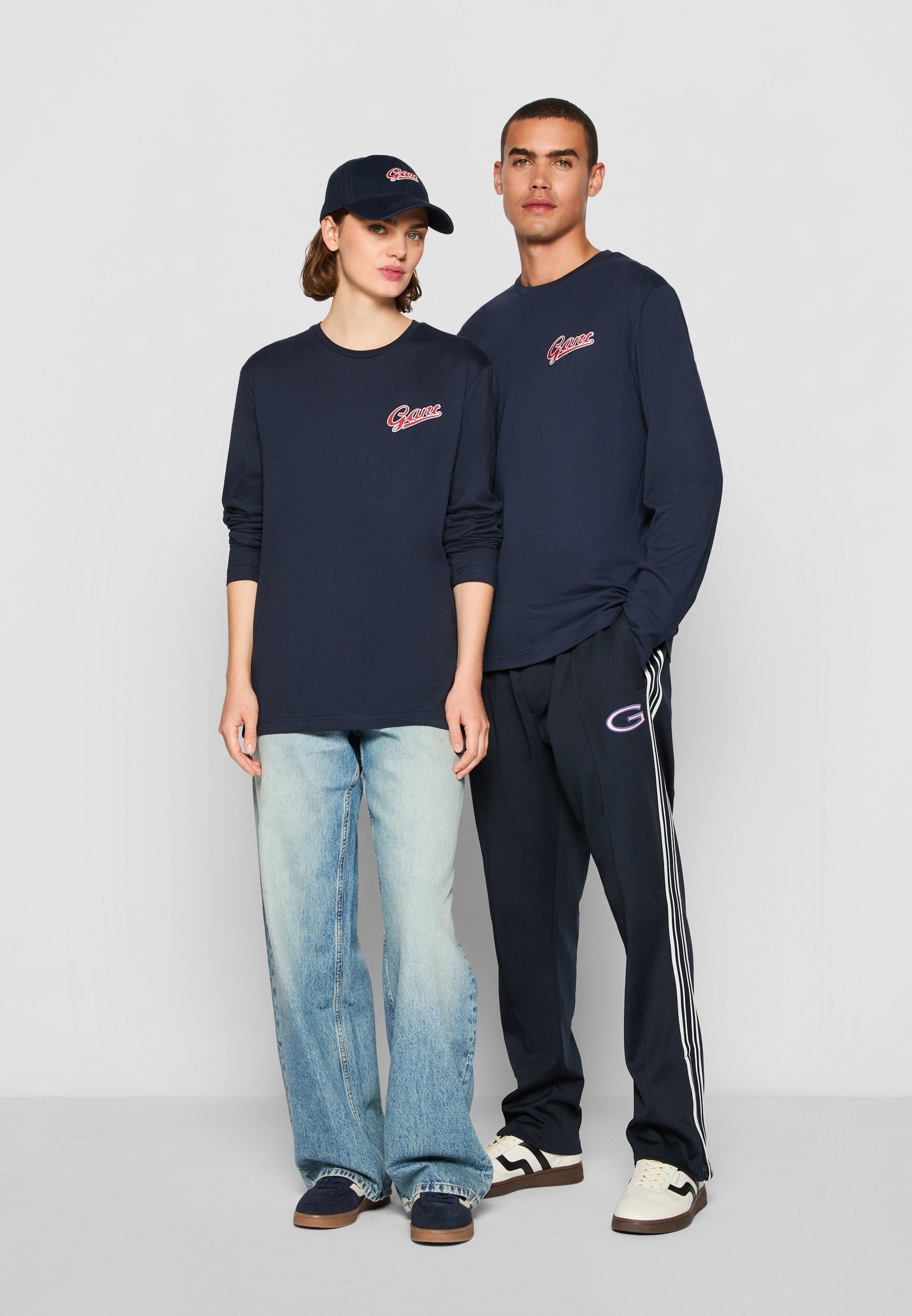 EXCLUSIVE HERITAGE 2.0 GRAPHIC LS TSHIRT - Long sleeved top - evening blue