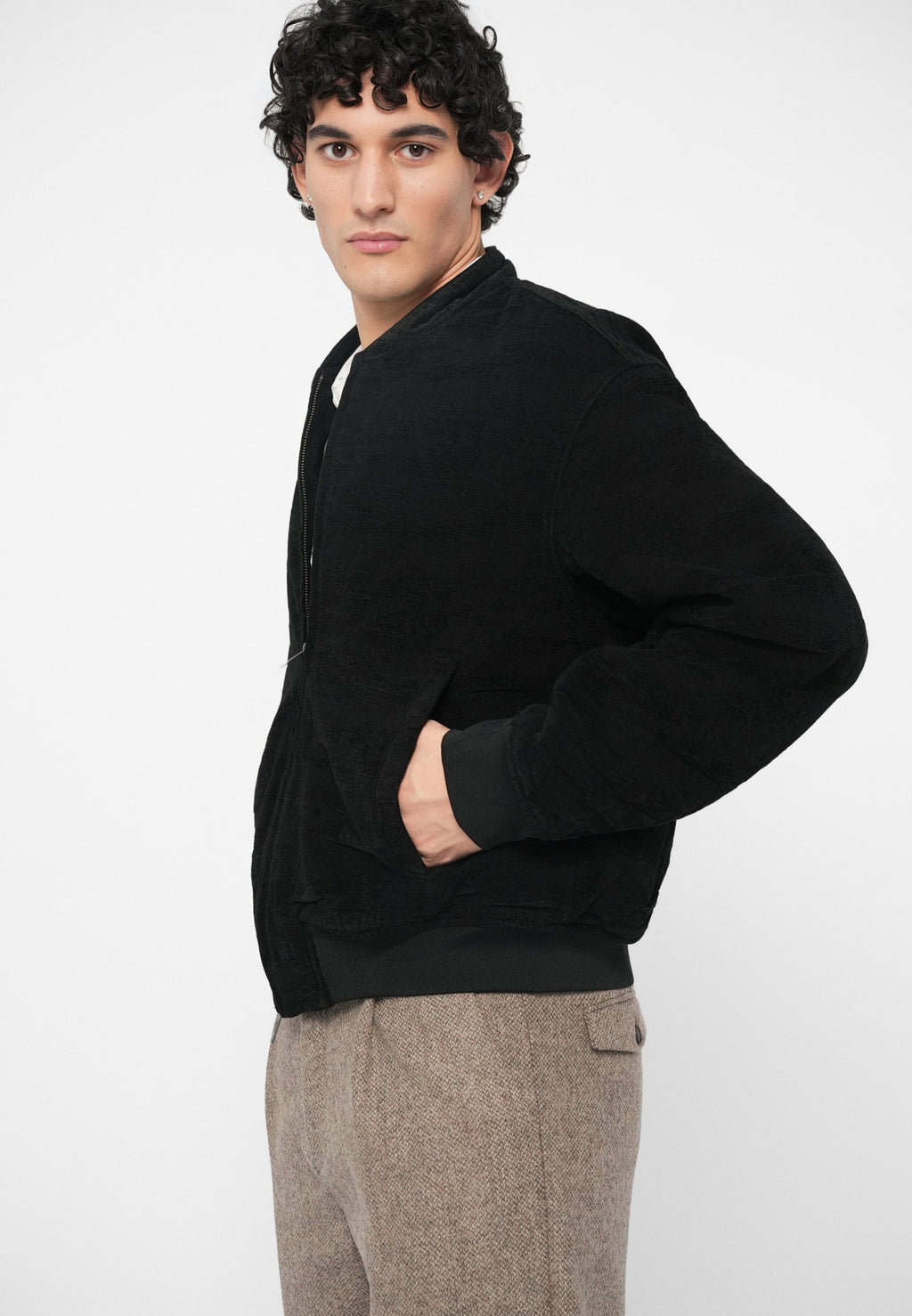 JACKET - Bomber Jacket - black denim