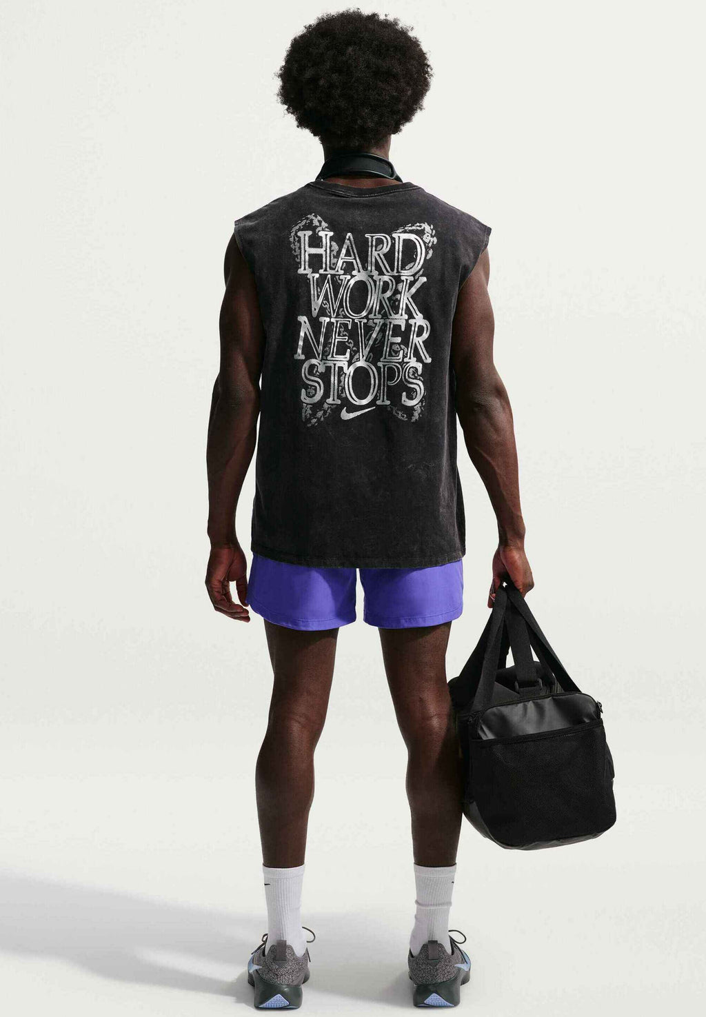 SHORT - Sports shorts - persian violet black