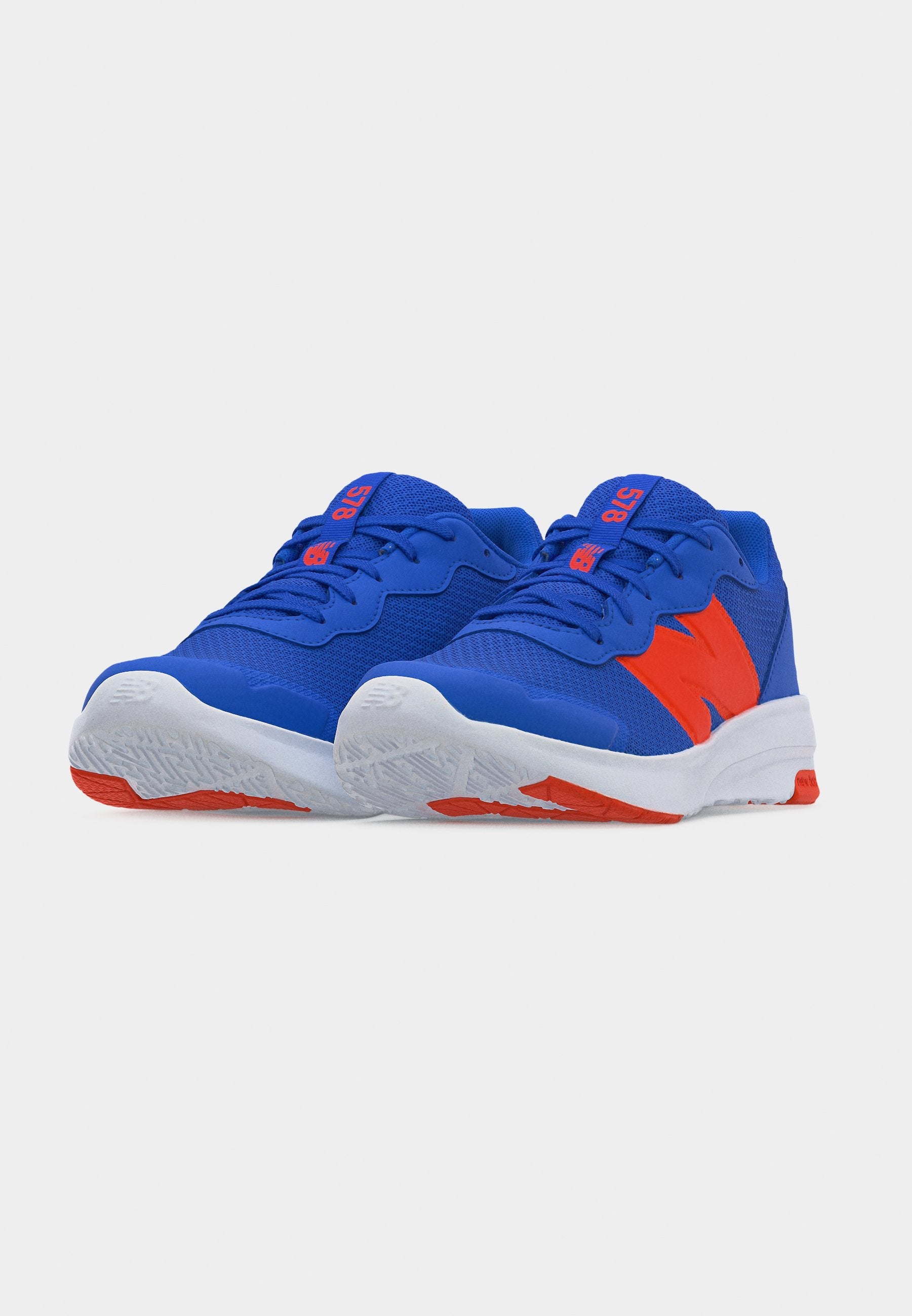 578 LACE UNISEX - Road running shoes - blue bird/team orange/white