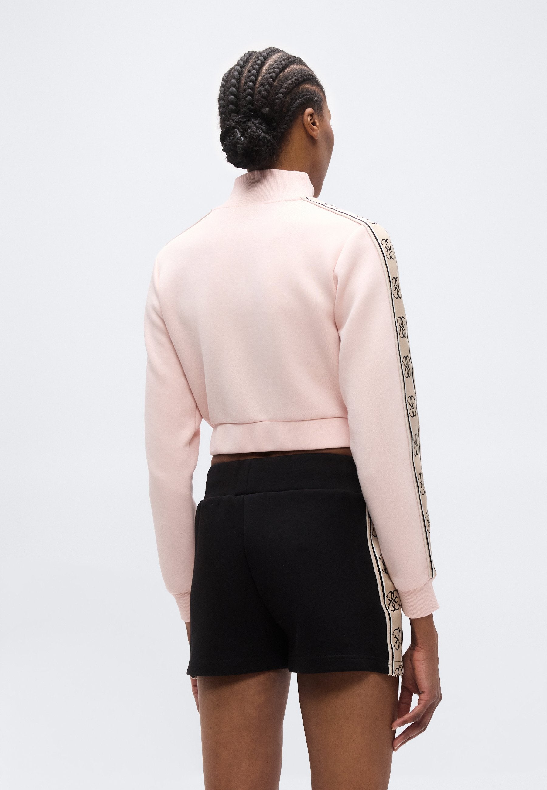 CROP BRITNEY ZIPPÉ NOUVEAU - Sweat zippé - serenade rose