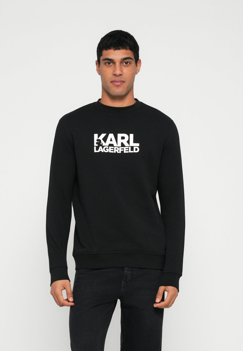 CREW NECK - Sweatshirt - black