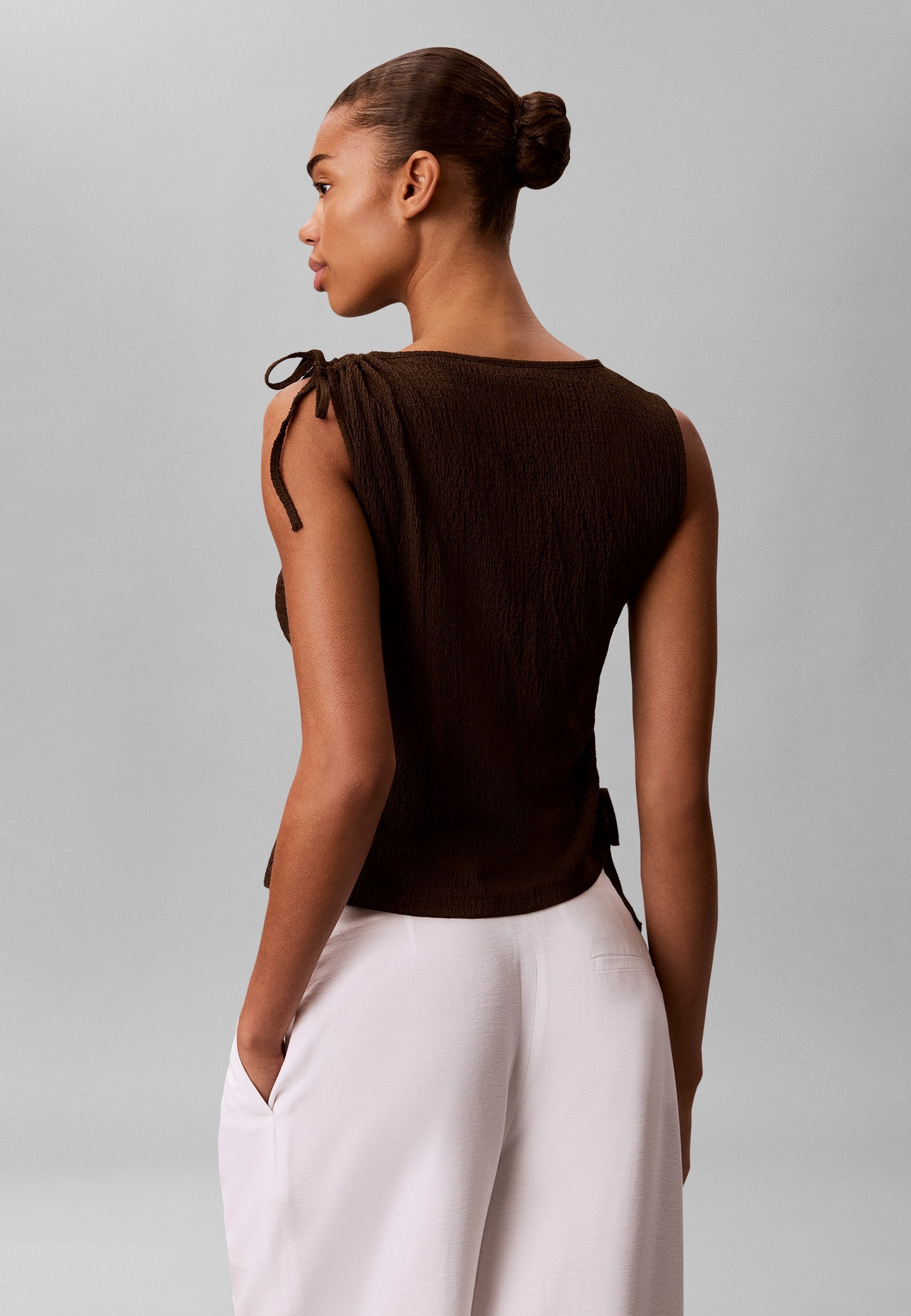 Blouse - dark coffee