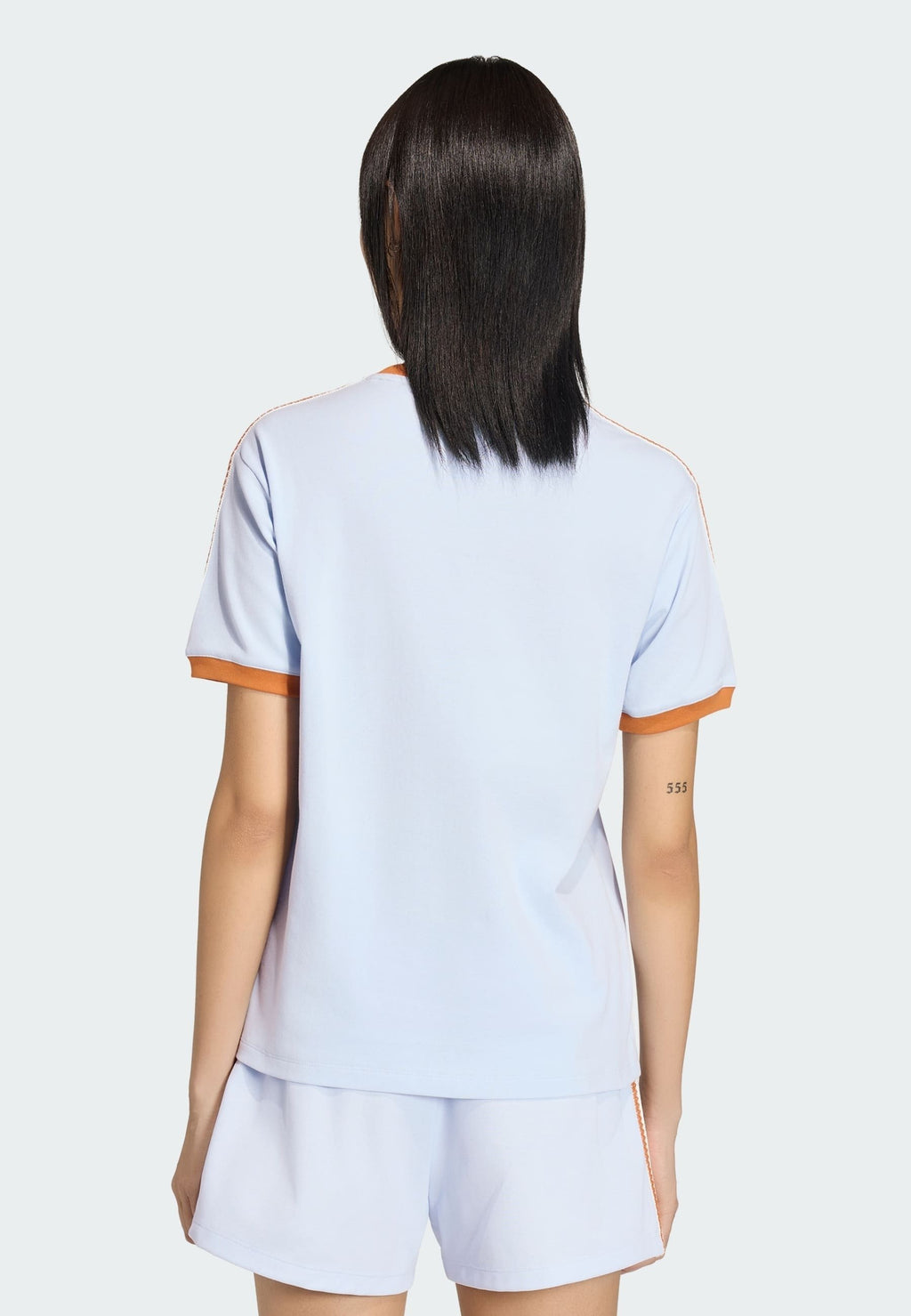 SUMMER GLOW ADVANCED THREE STRIPES - Print T-shirt - crystal sky